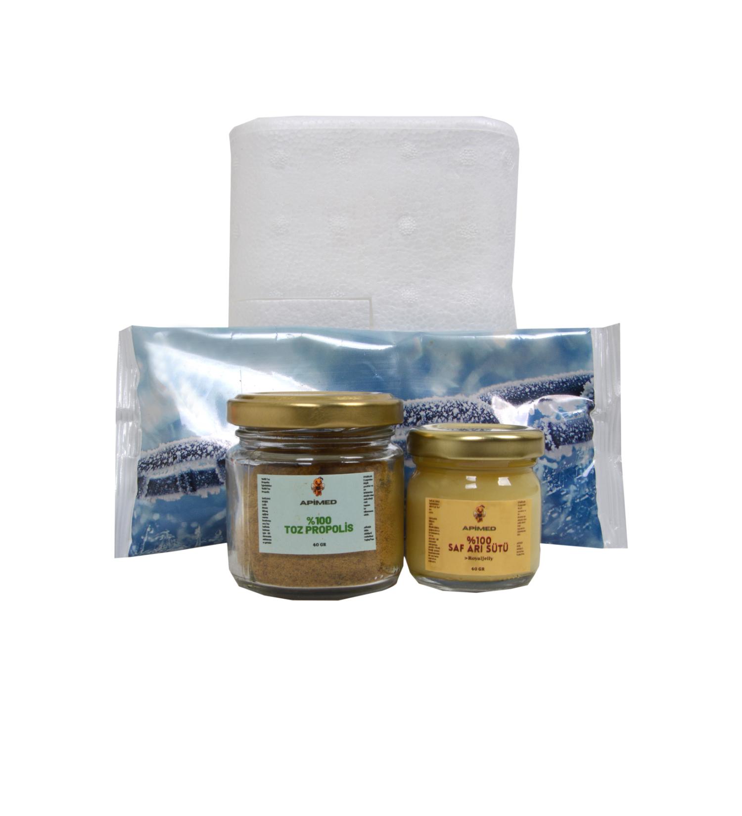 APIMED ROYAL JELLY (40GR) AND POWDERED PROPOLIS (40GR)