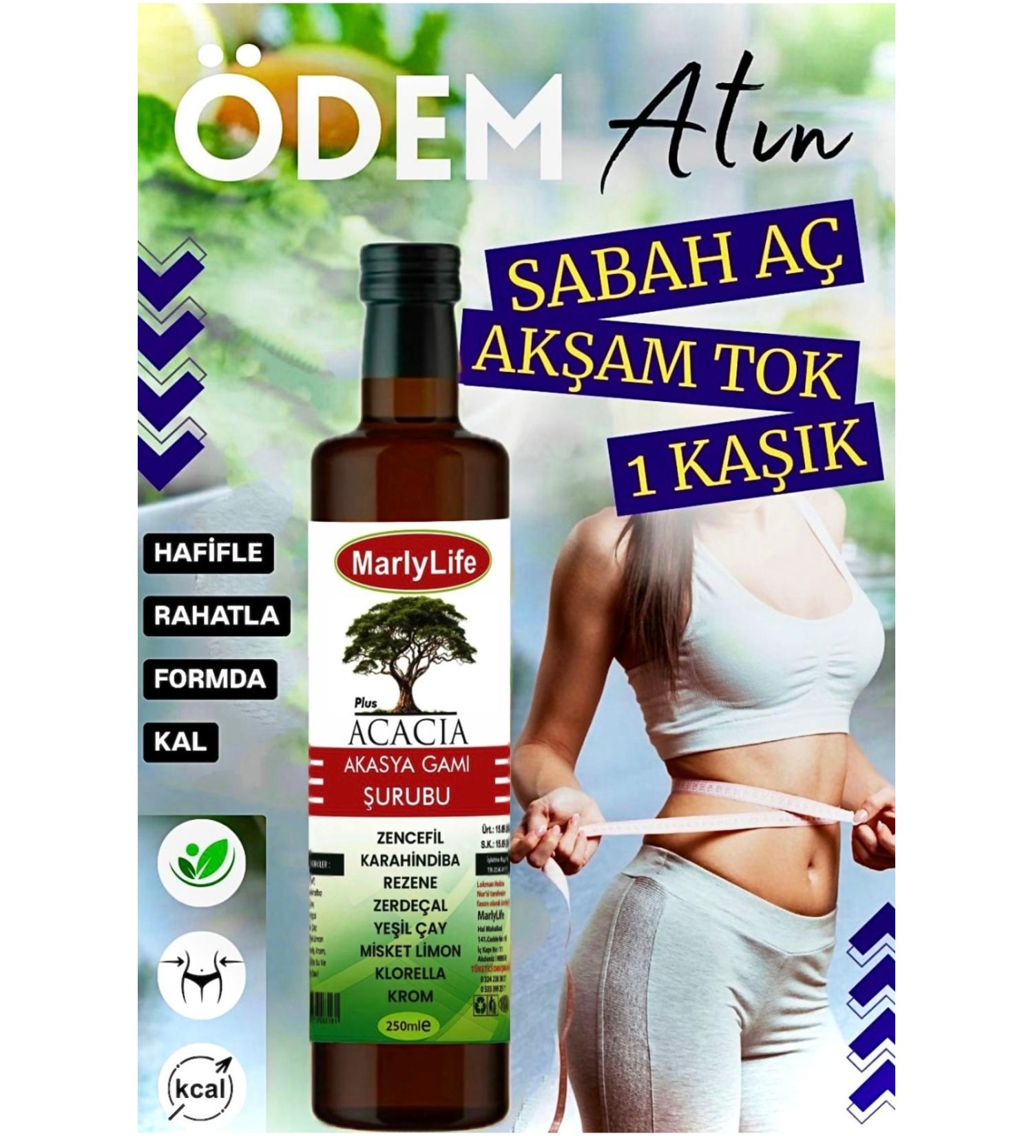 Nursima Marly Life Acacia Acacia Gum Syrup 250 ml