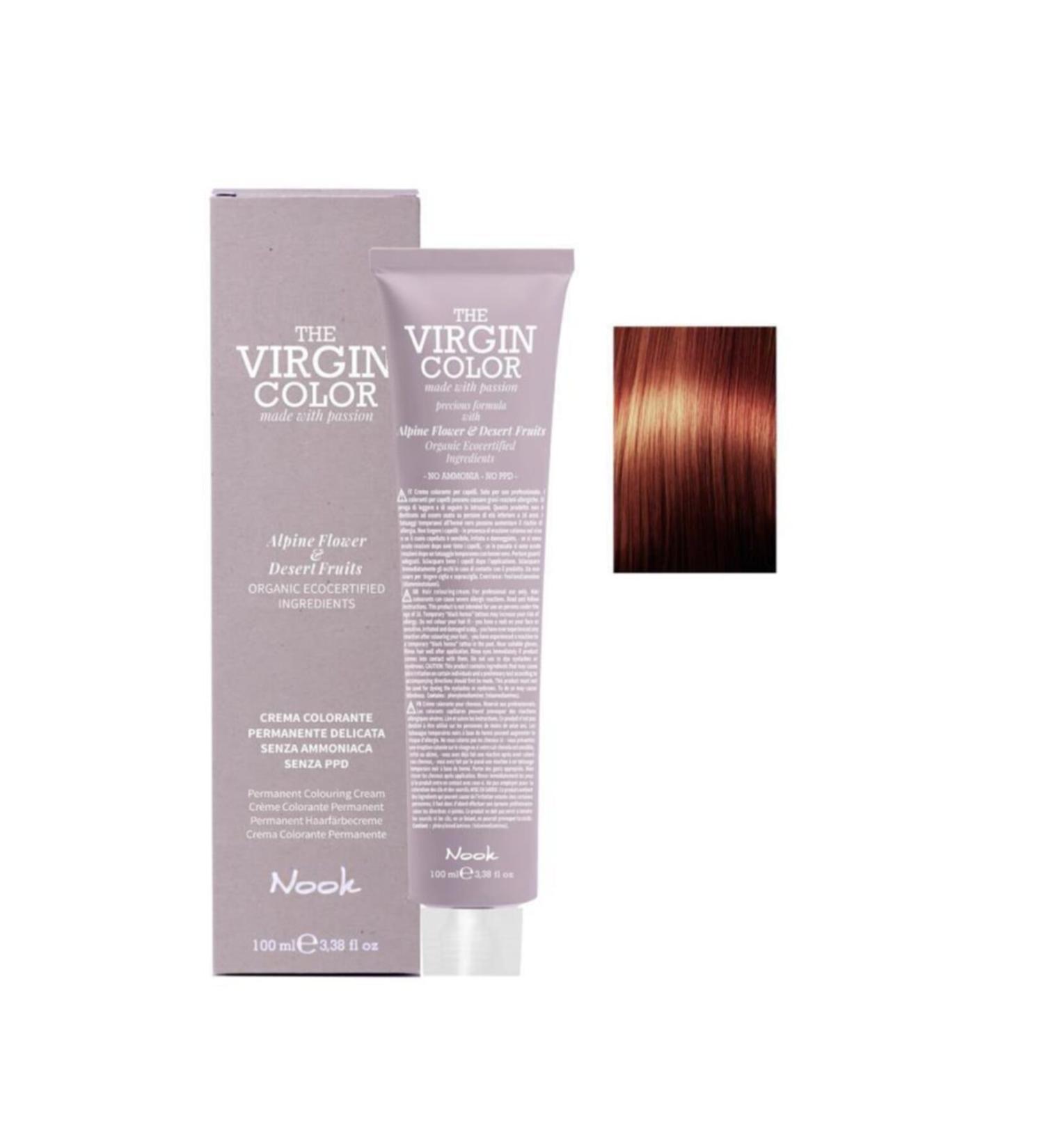 Nook The Virgin Color Ammonia Free Hair Dye 5.4 Light Brown Copper 100 ml