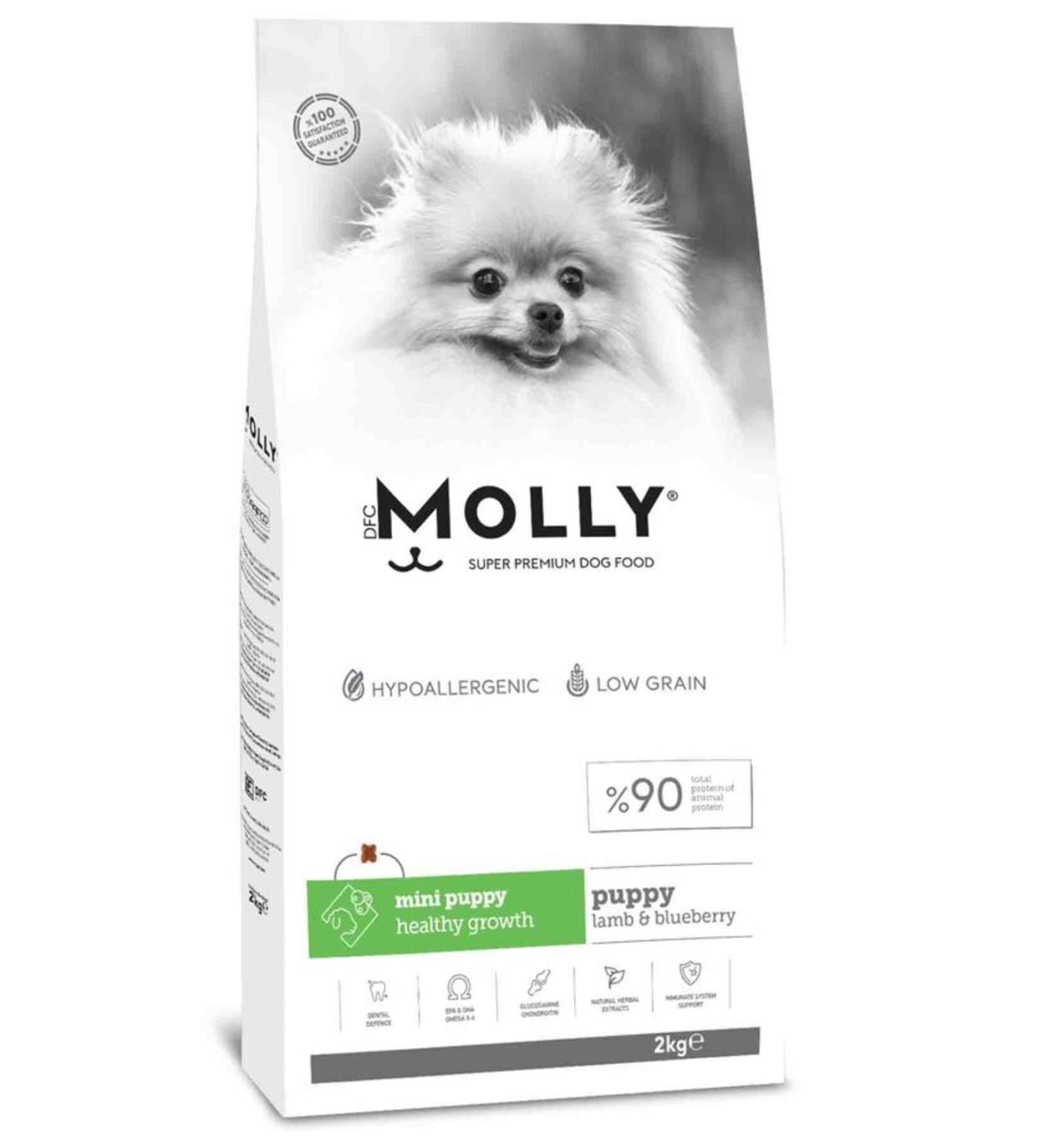 Molly Lamb and Blueberry Mini Breed Puppy Food 2kg