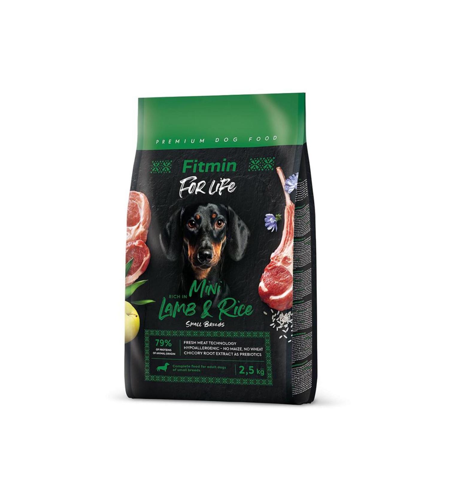 Fitmin For Life Hypo-Allergenic Lamb Meat Small Breed Adult Dog Food 2.5kg