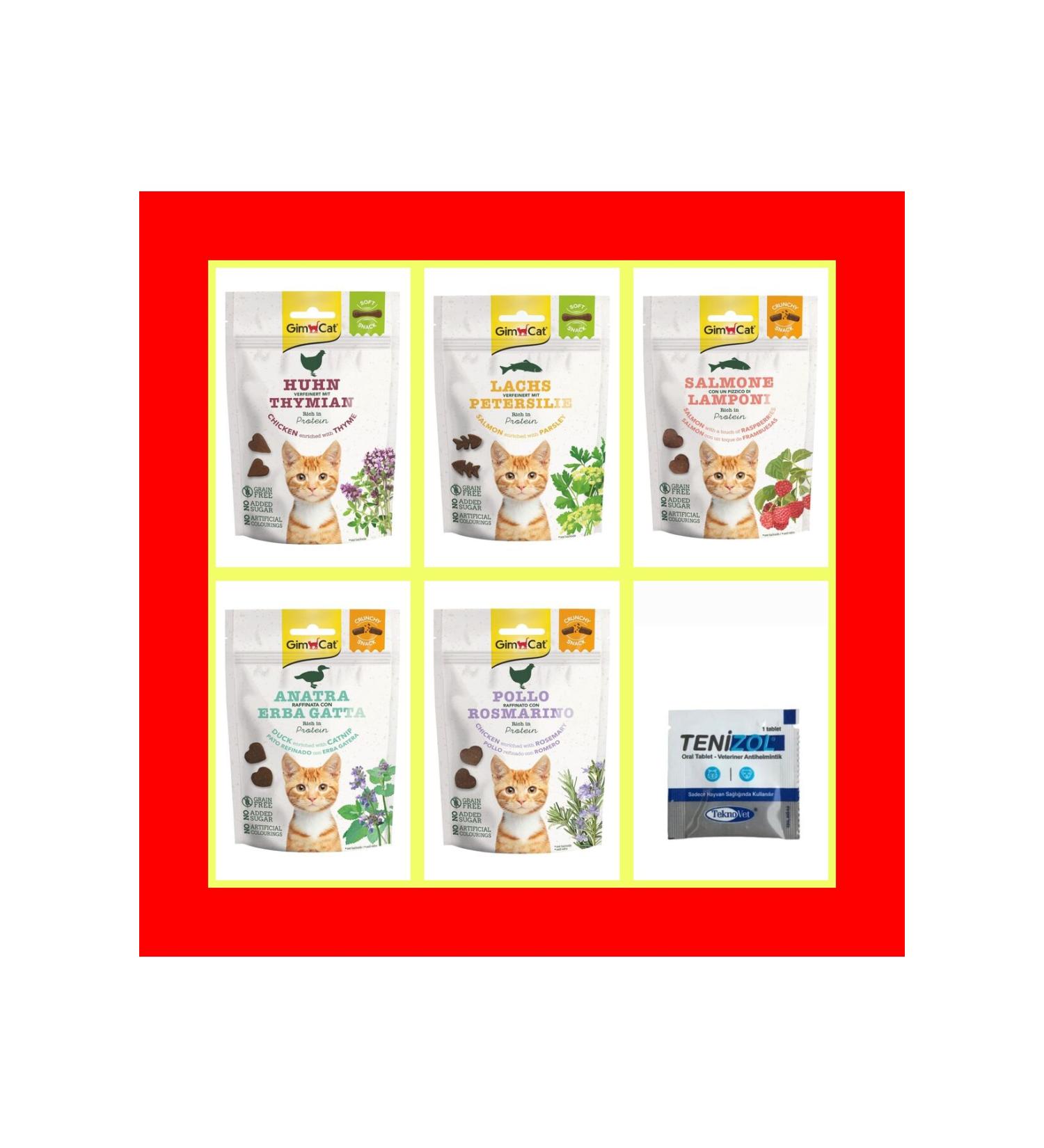 Gimcat ASVET Gimcat cat reward tablets set of 5 50gr