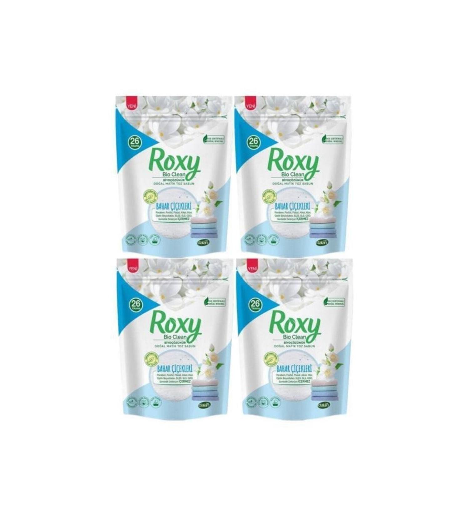 Dalan Roxy Bio Clean Matic Powder Soap Spring Flowers 1600 gr X 4 Pieces