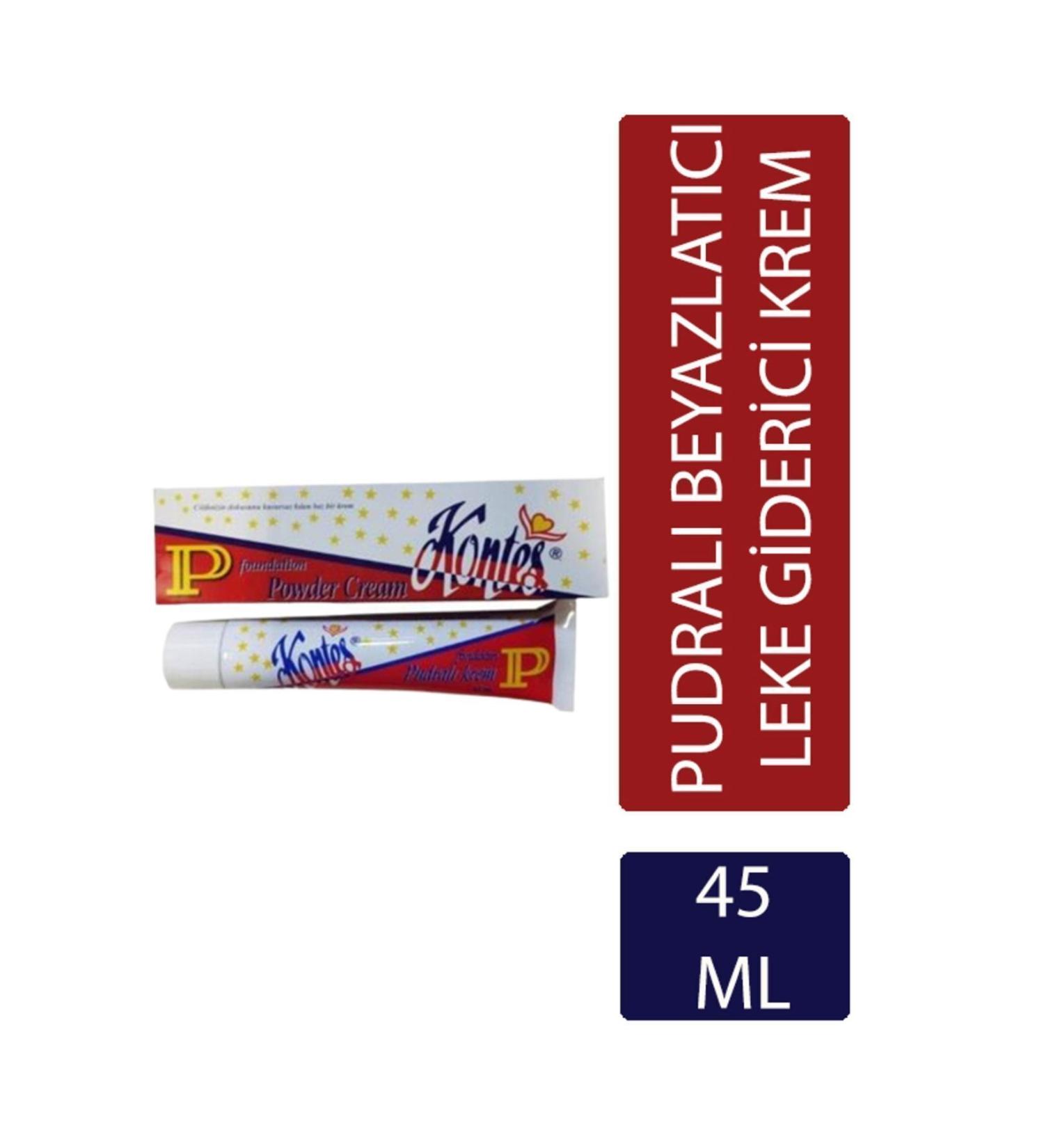 Kontes - Powdery UV Filter E-b3 Vitamin Makeup Base Cream (WHITENING CREAM WITH PROTECTION FACTOR) 45ml - Buy Online on GoSupps.com