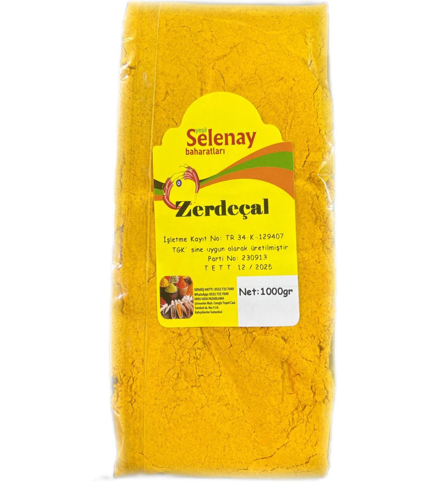 Green Selenay Turmeric Organic 1000x2 Gr
