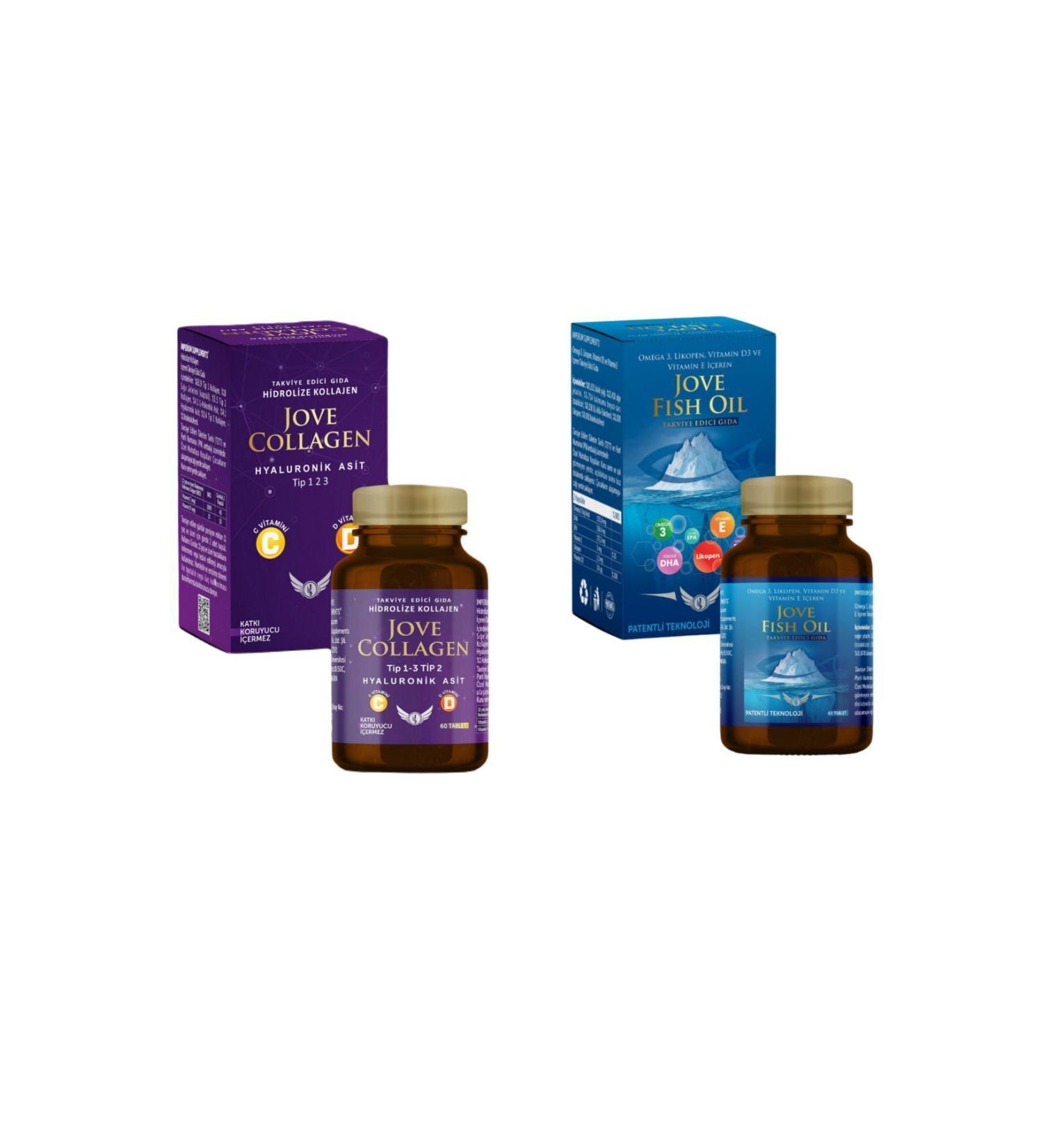 Jove Collagen 60 Tablets and Jove Fish Oil 60 Tablets 2 Product Set