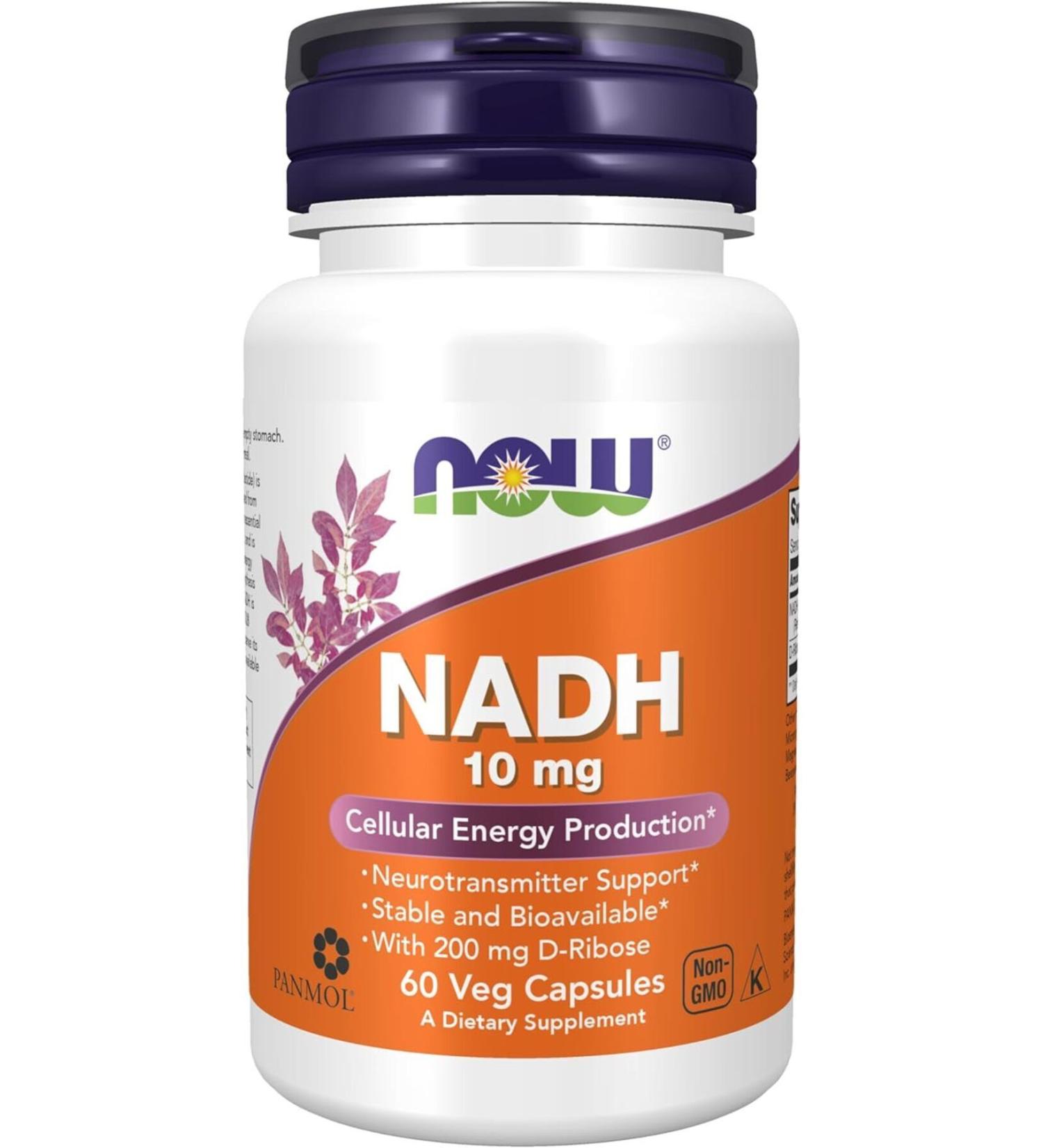Now NADH 10 mg 60 Capsules - Buy Online on GoSupps.com