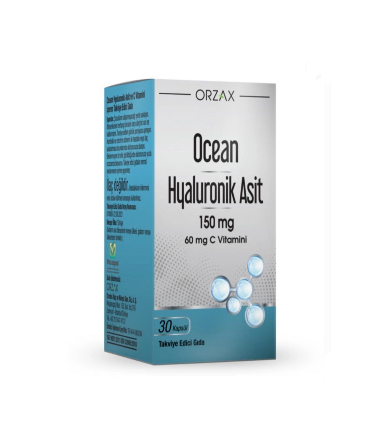 Ocean Hyaluronic Acid 150 mg 30 Capsules