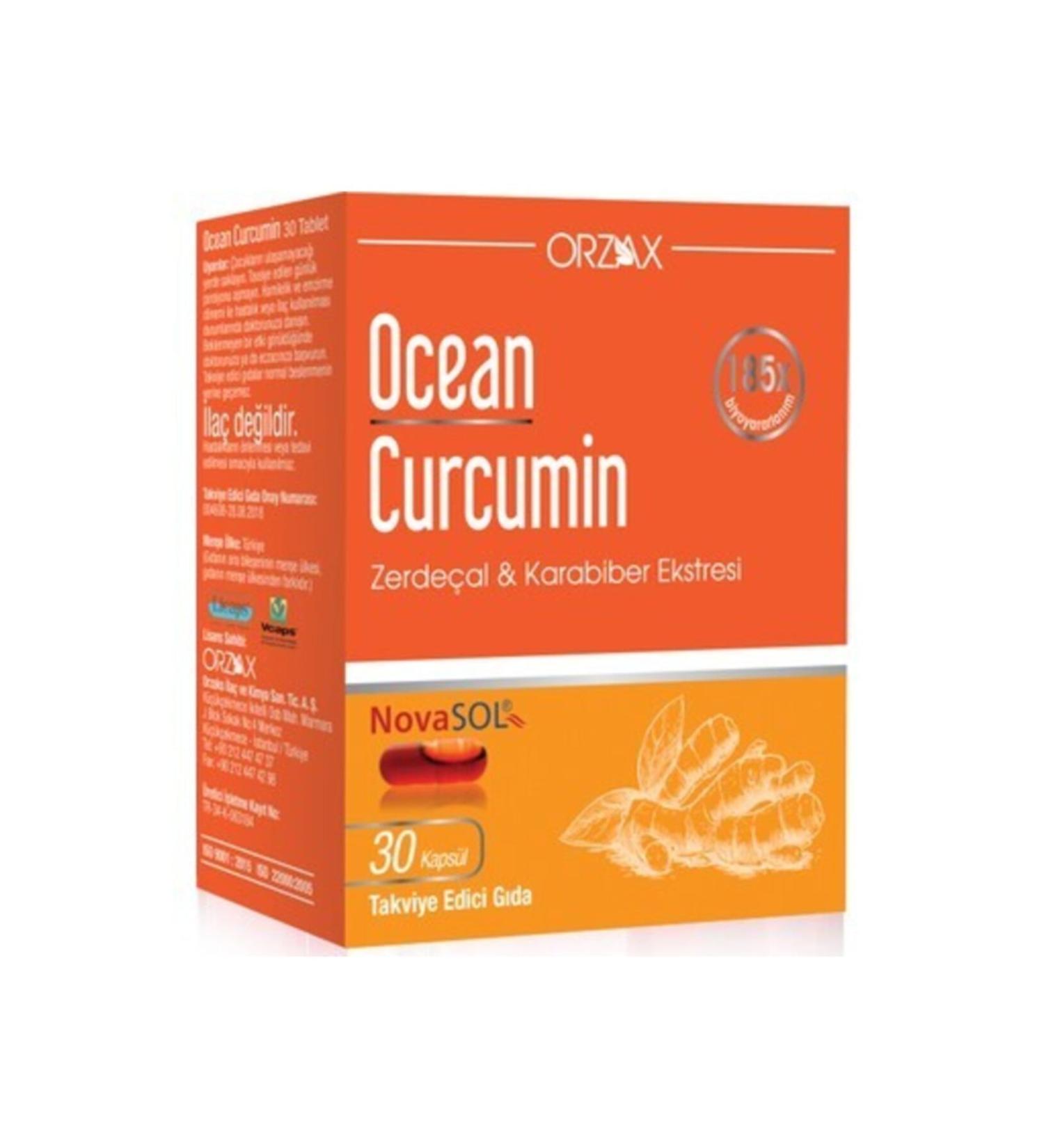 Ocean Supplement Ocean Curcumin 30 Licaps Capsules
