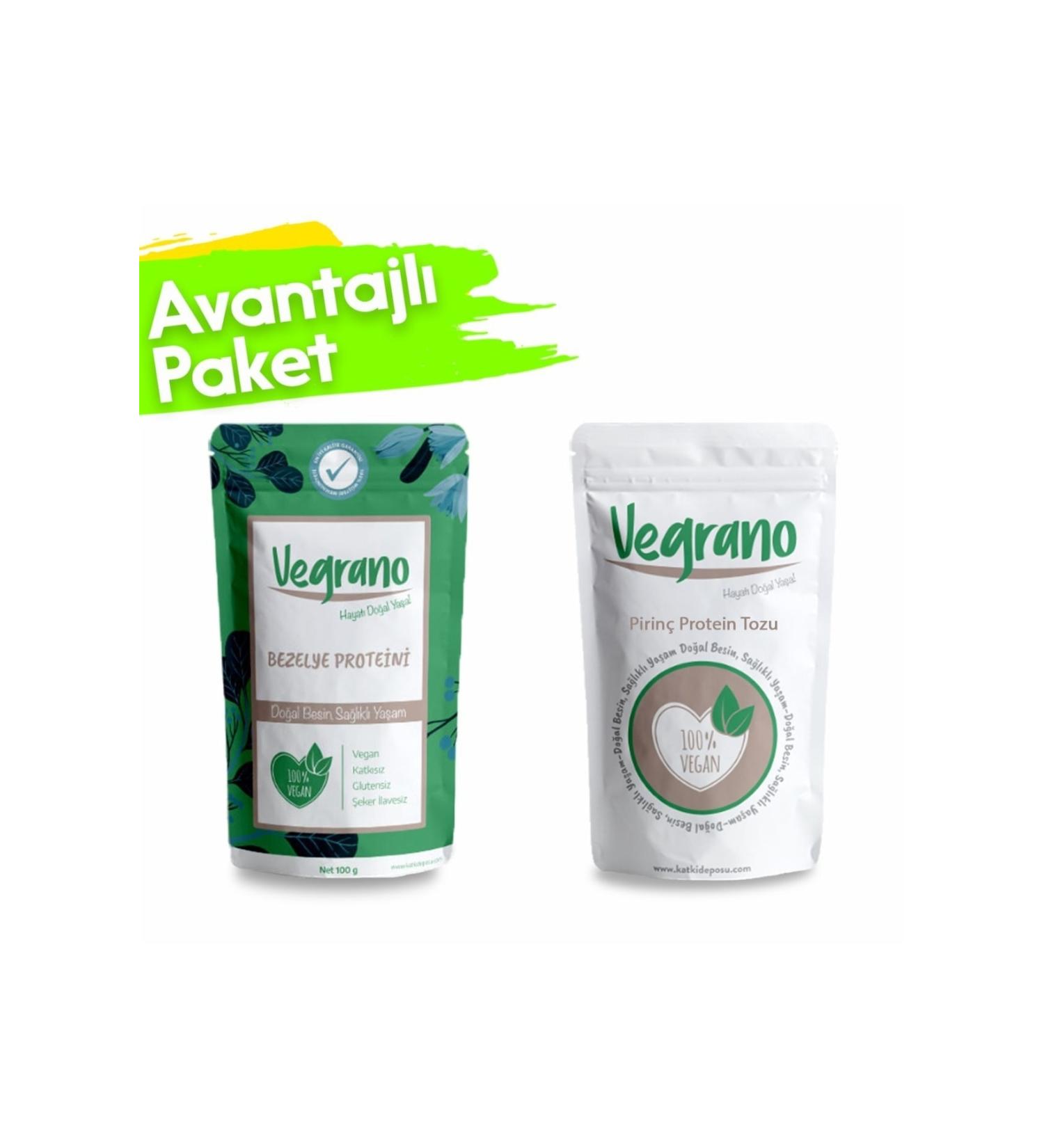 Vegrano Pea Protein 100 G + Rice Protein Powder 100 G - Buy Online on GoSupps.com