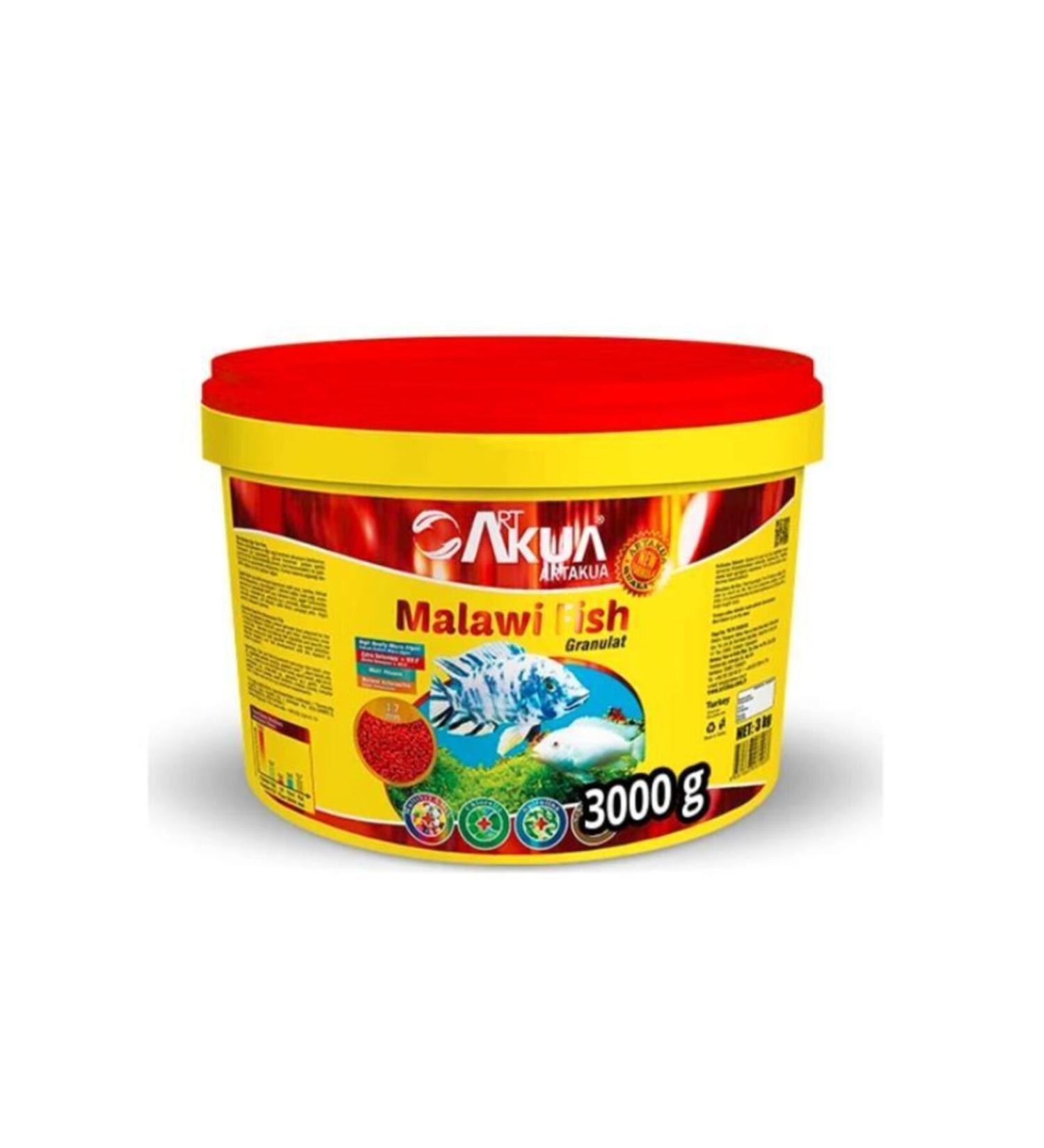 Artakua Malawi Cichild Fish Granulate Fish Food 3 Kg. 0.8-1.5 Mm