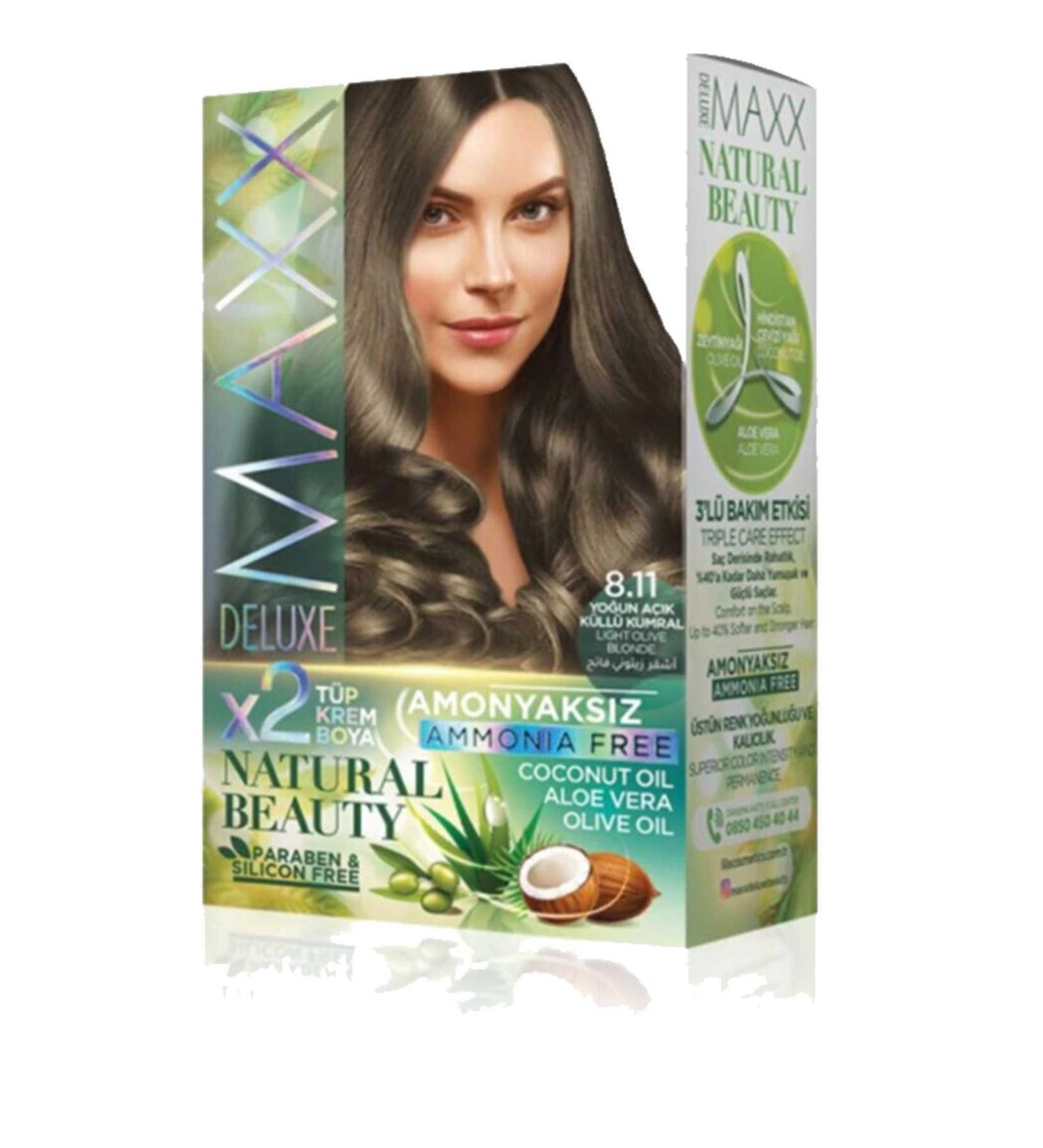 Sfey Natural Beauty Ammonia-Free Hair Dye 8.11 Intense Light Ash Blonde - FSK2667-9529