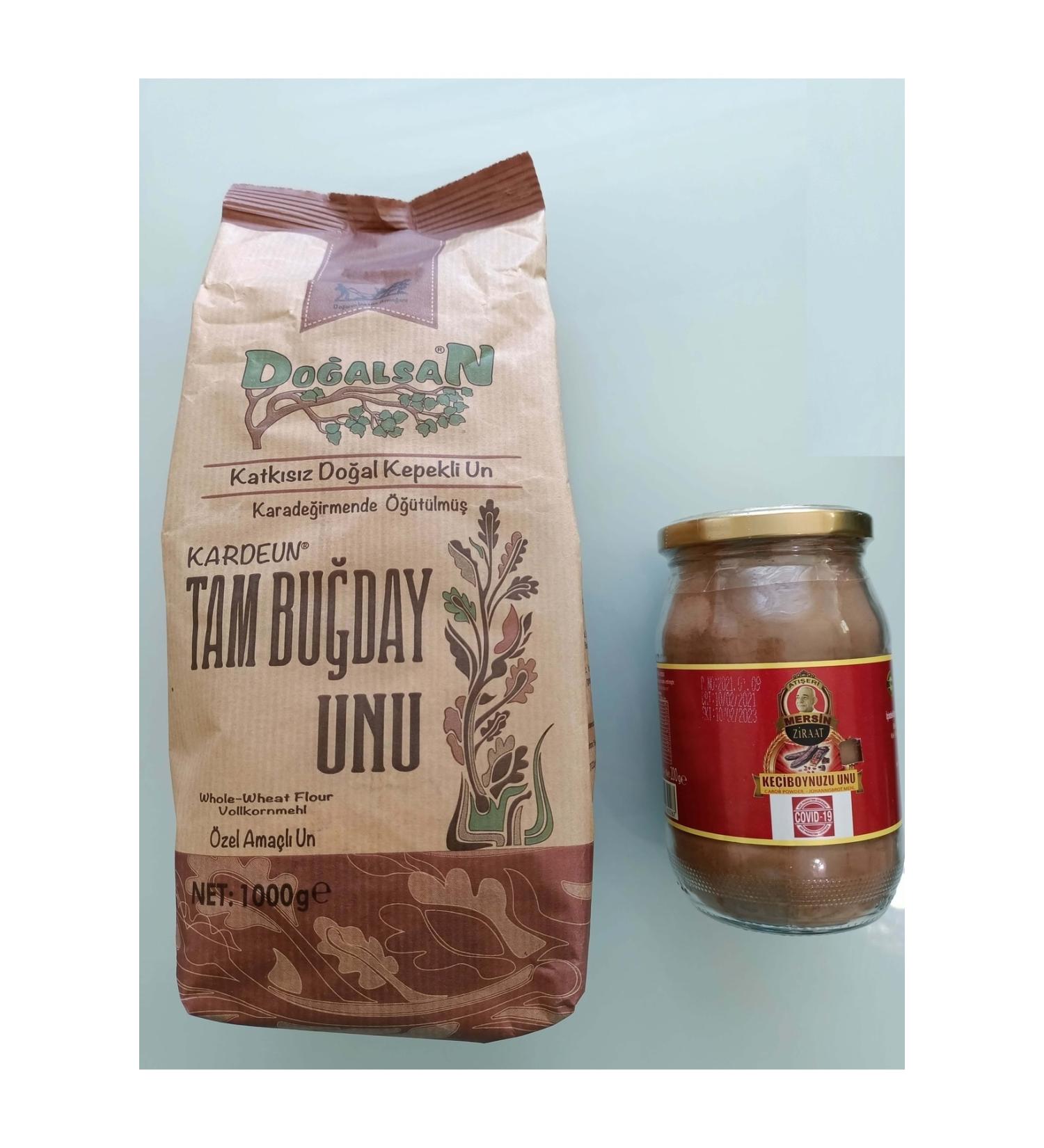 Do alsan Kardeun Whole Wheat Flour 1kg + At eri Carob Flour 2-Piece Advantageous Set...nhrrr