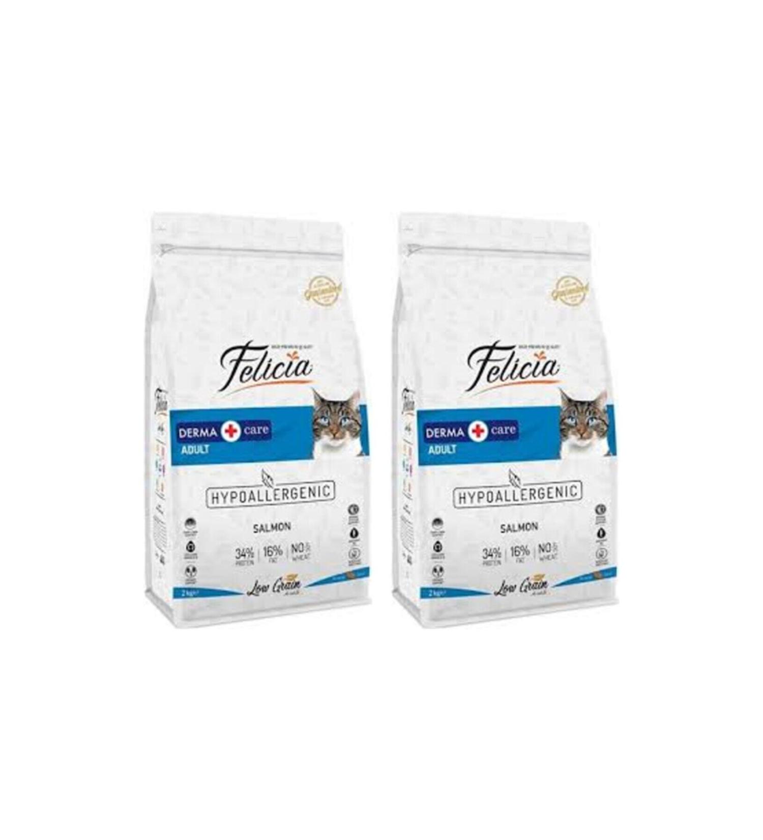 Felicia Low Grain Salmon Adult Cat Food 2 Kg X 2 Pieces