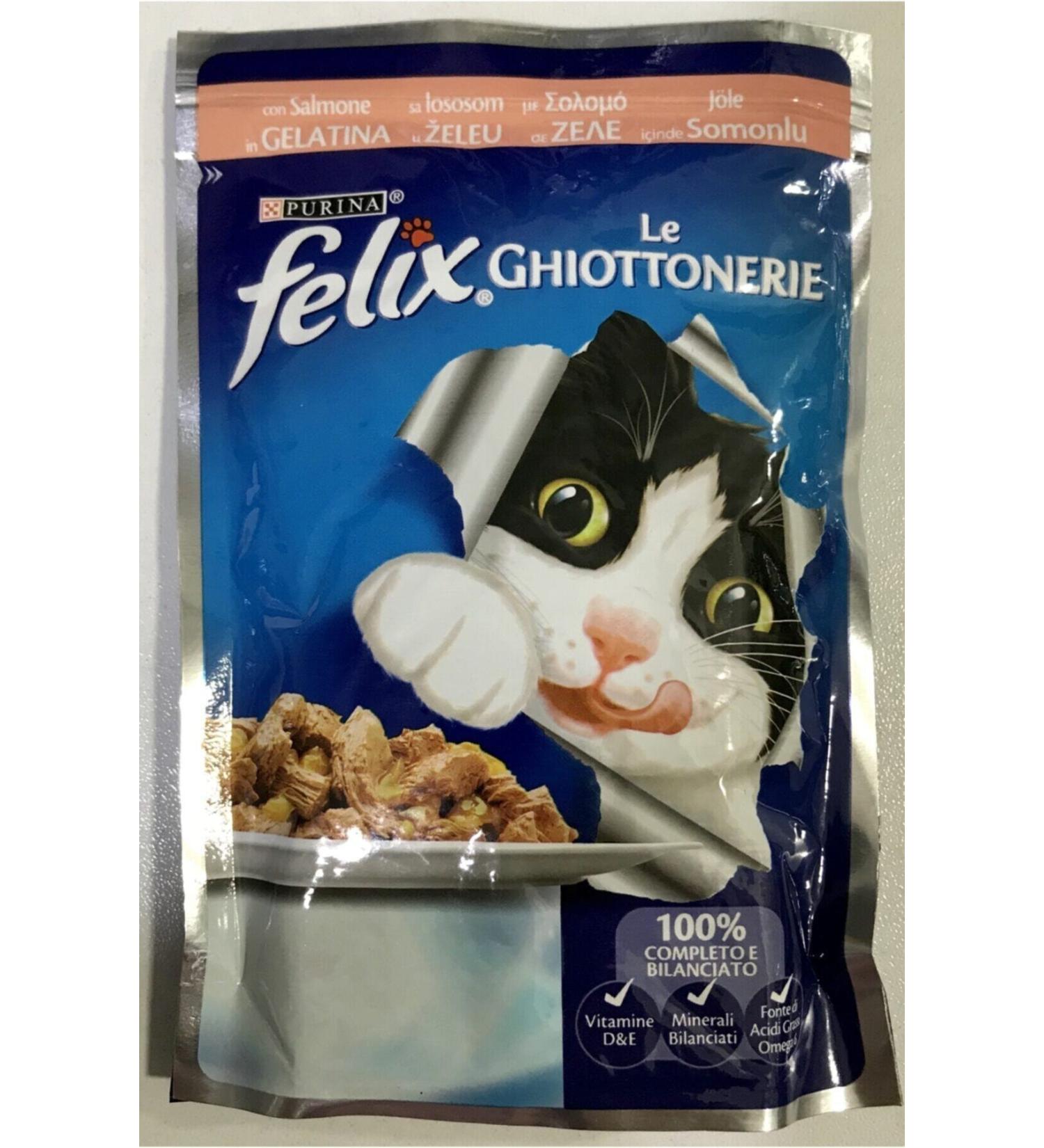 FELIX Salmon Wet Cat Food 10 X Pieces