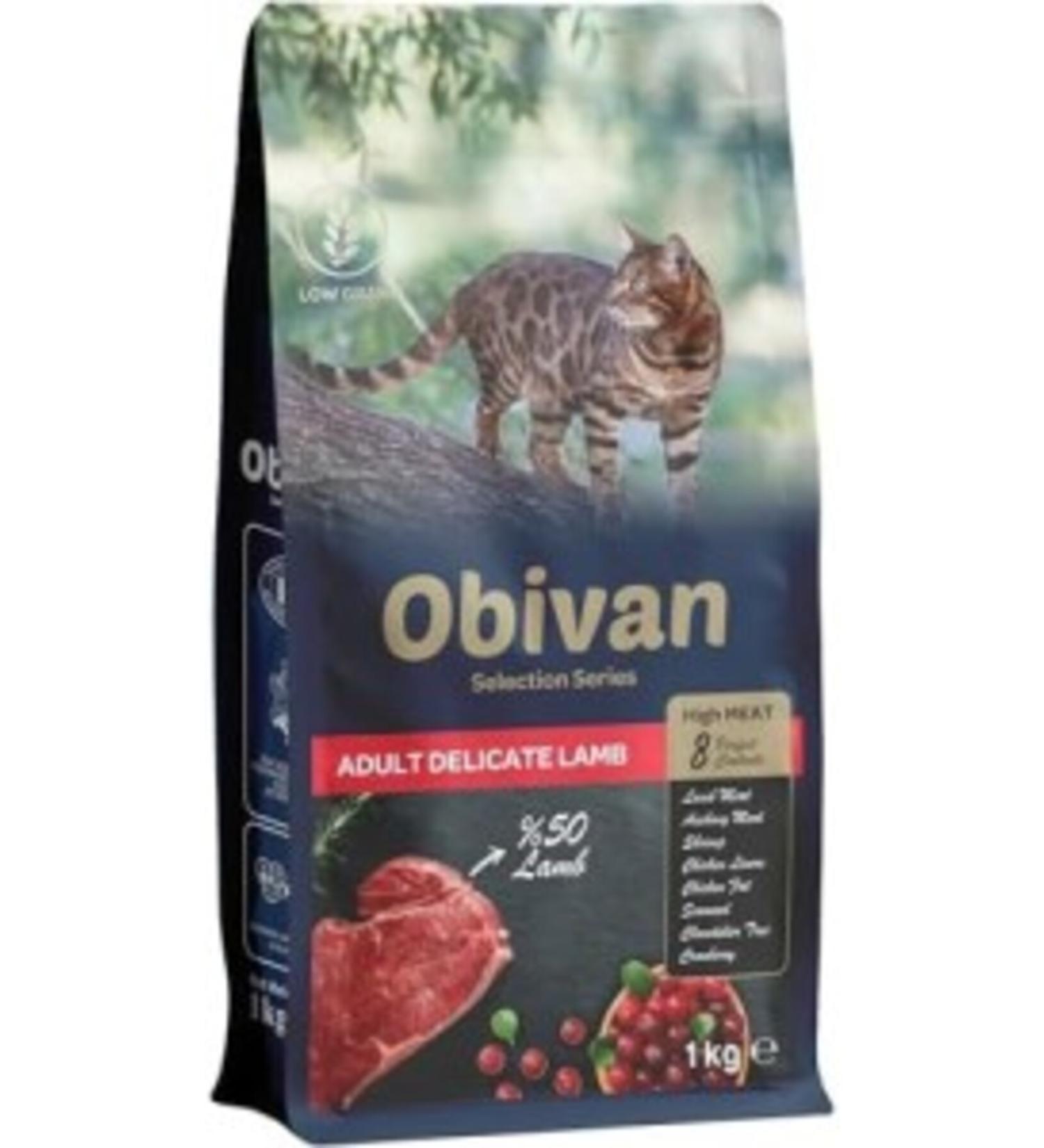 Furlo Obivan Selection Delicate Low Grain Lamb Adult Cat Food 1 Kg x 3 Pieces