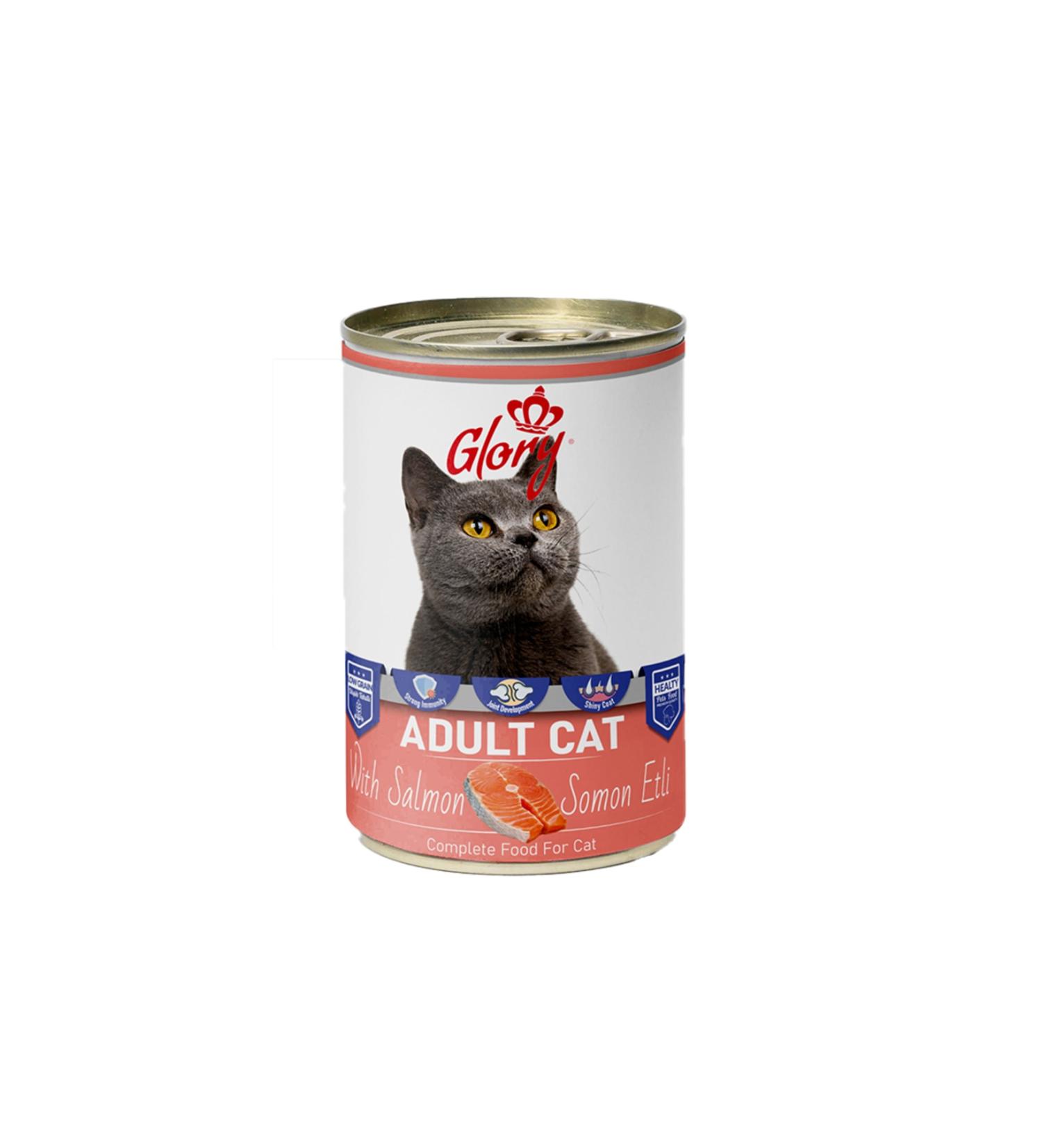 Glory Piece Salmon Adult Cat Canned Food 400 Gr 12 Liters