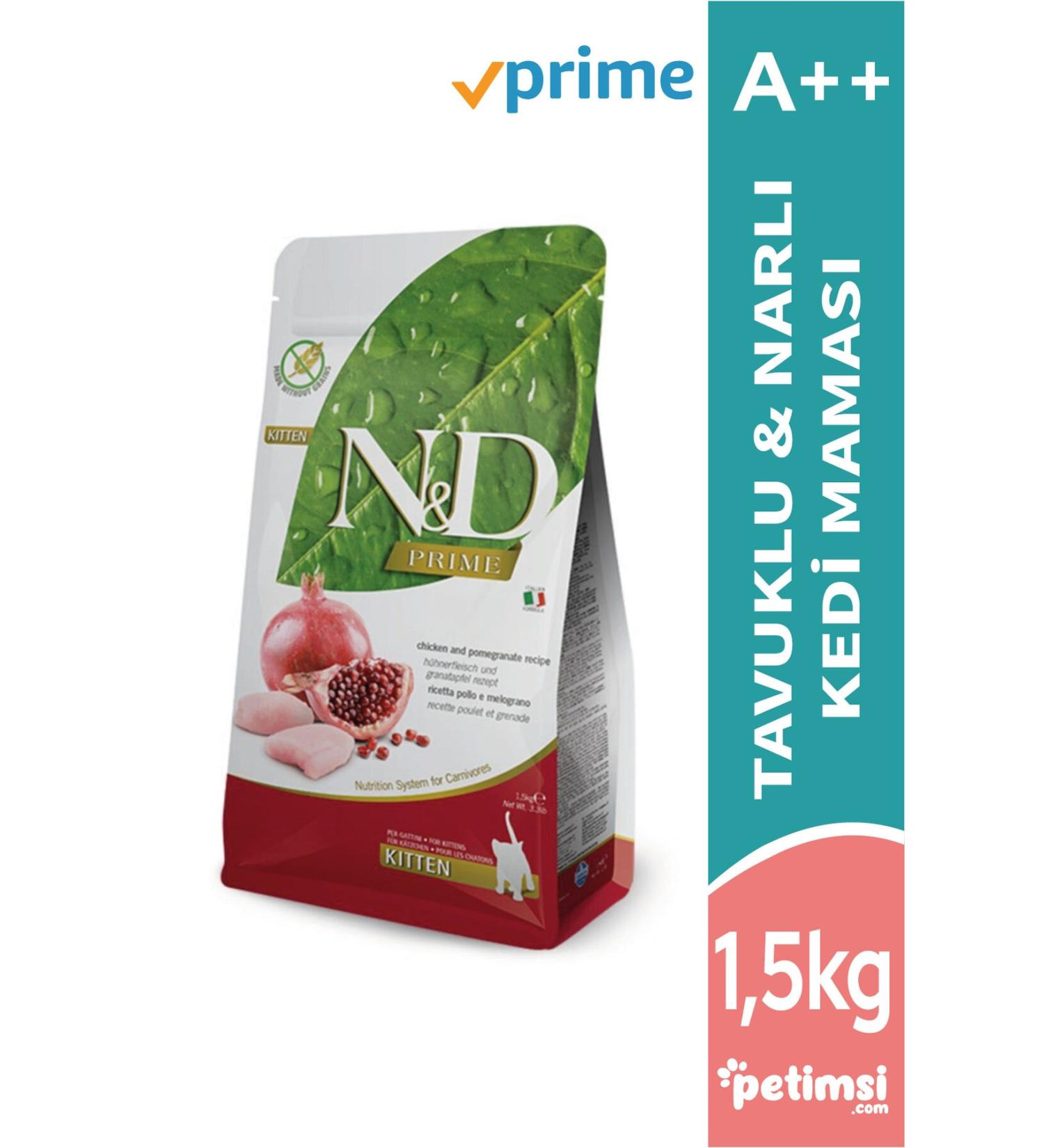 N & D Grain Free Chicken and Pomegranate Kitten Food 1.5 kg
