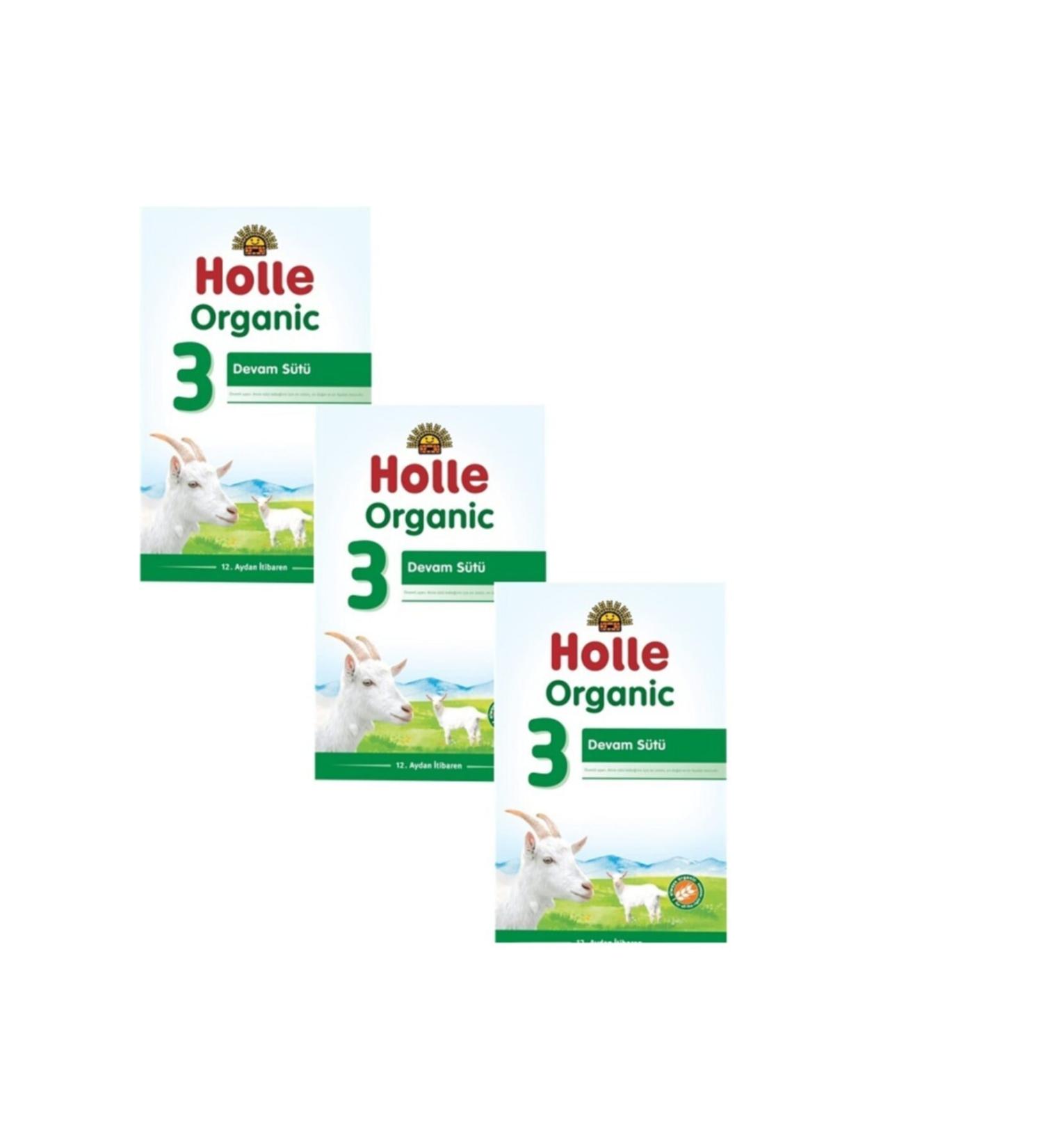 Holle 3 Organic Goat Growth Milk 400gr 3-Pack
