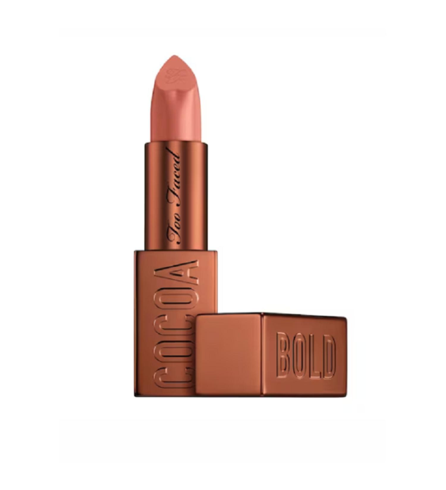 Too Faced Hot Chocolate Cocoa Bold Chocolate Scented Rich and Creamy Lipstick 3.3 G