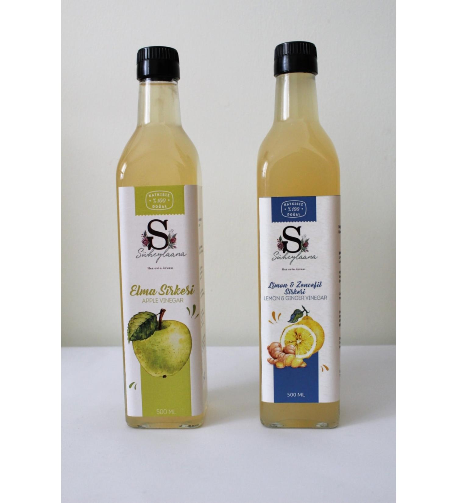 Suheylaana Natural Apple Cider Vinegar 1500 Ml And Natural Eucalyptus Leaf Vinegar 1000 Ml