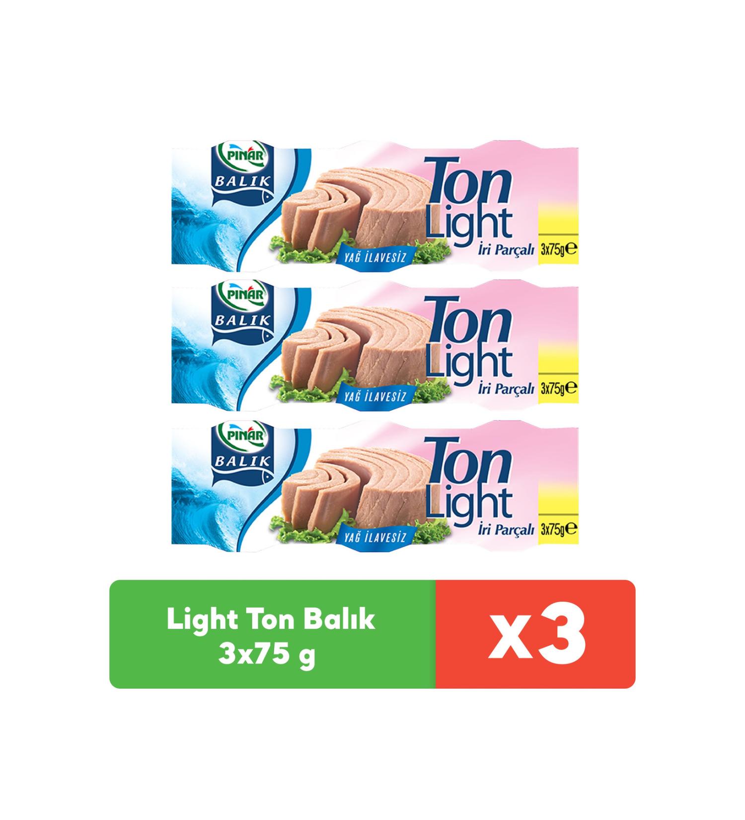 Pinar Light Tuna Fish 3x75 gx 3 Pieces