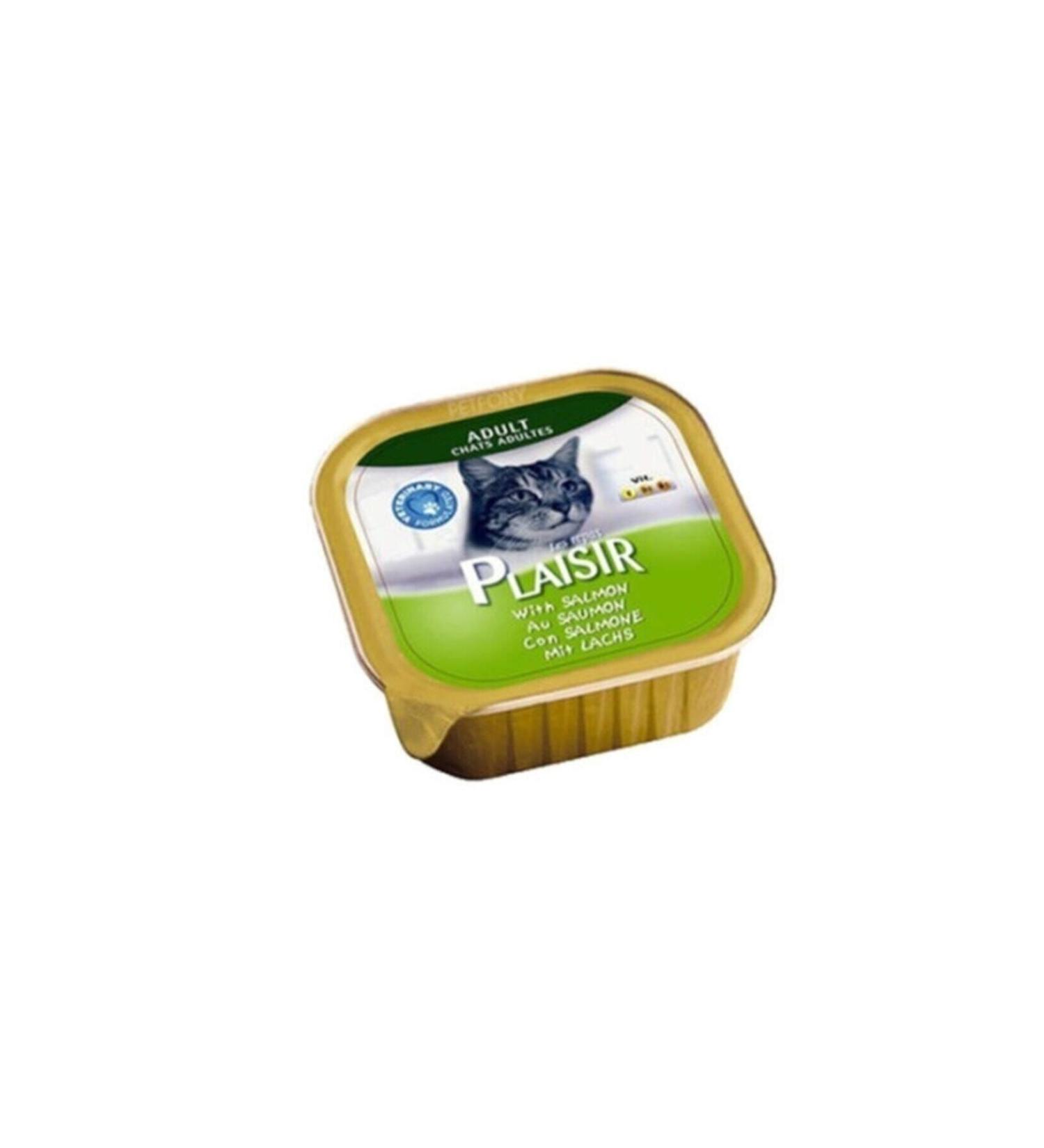 Plaisir Plaisir Adult Cat Canned with Salmon 100 Gr. X6 Pieces