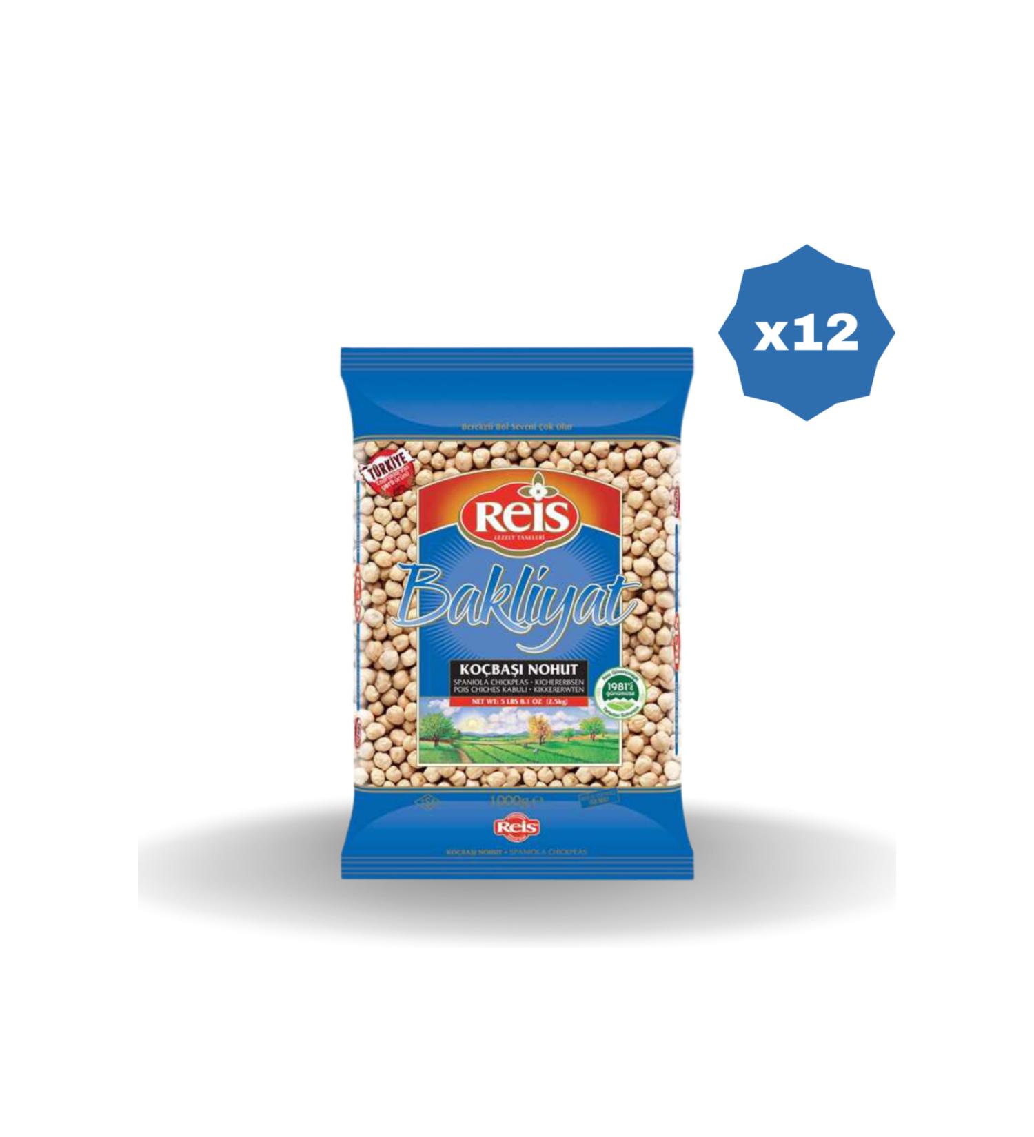 Reis Chickpeas 1KG X 12 PIECES