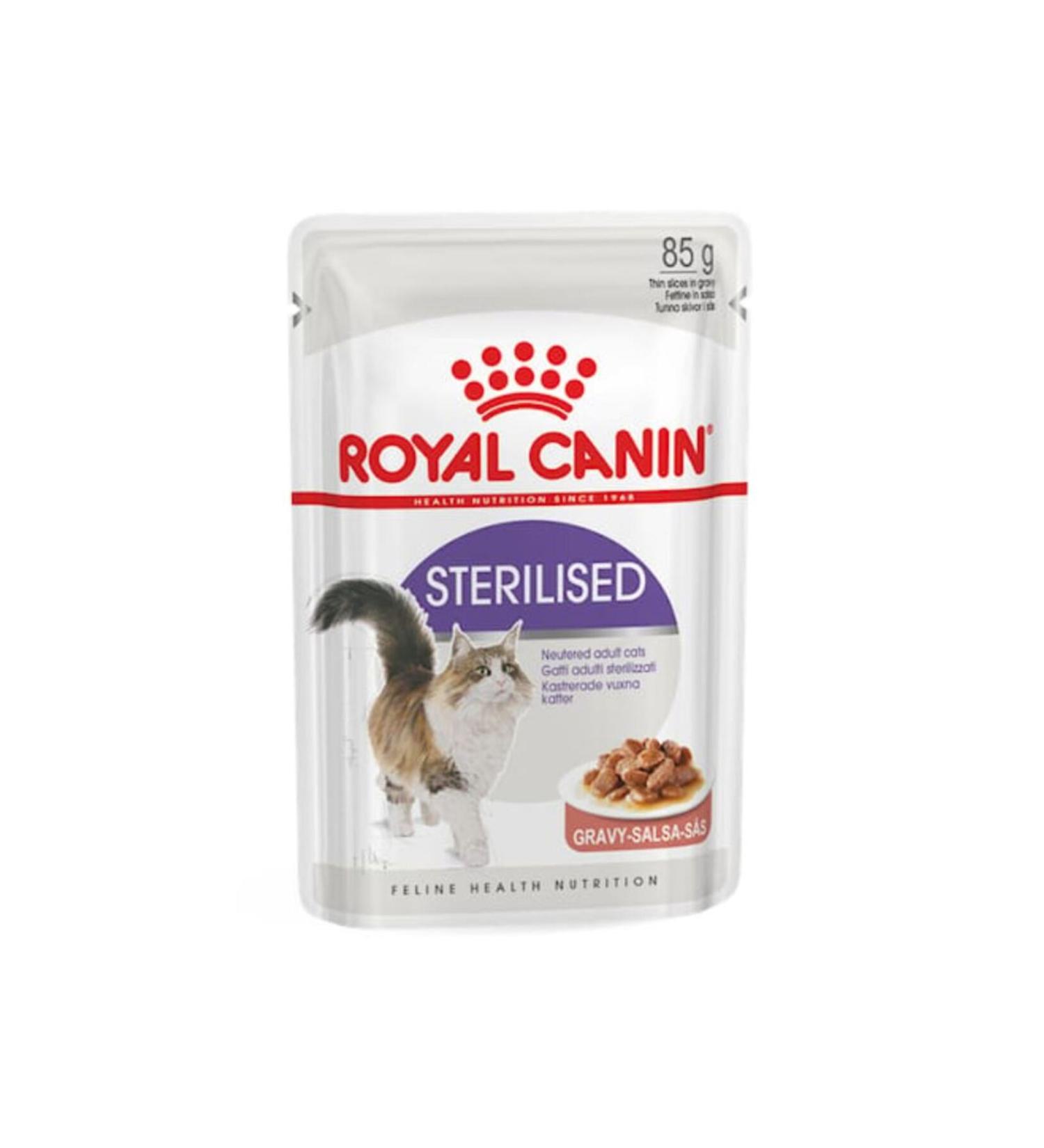 Baltac Petshop Royal Canin Pouch Gravy Sterilized Neutered Adult Wet Cat Food 85 Gr * 12