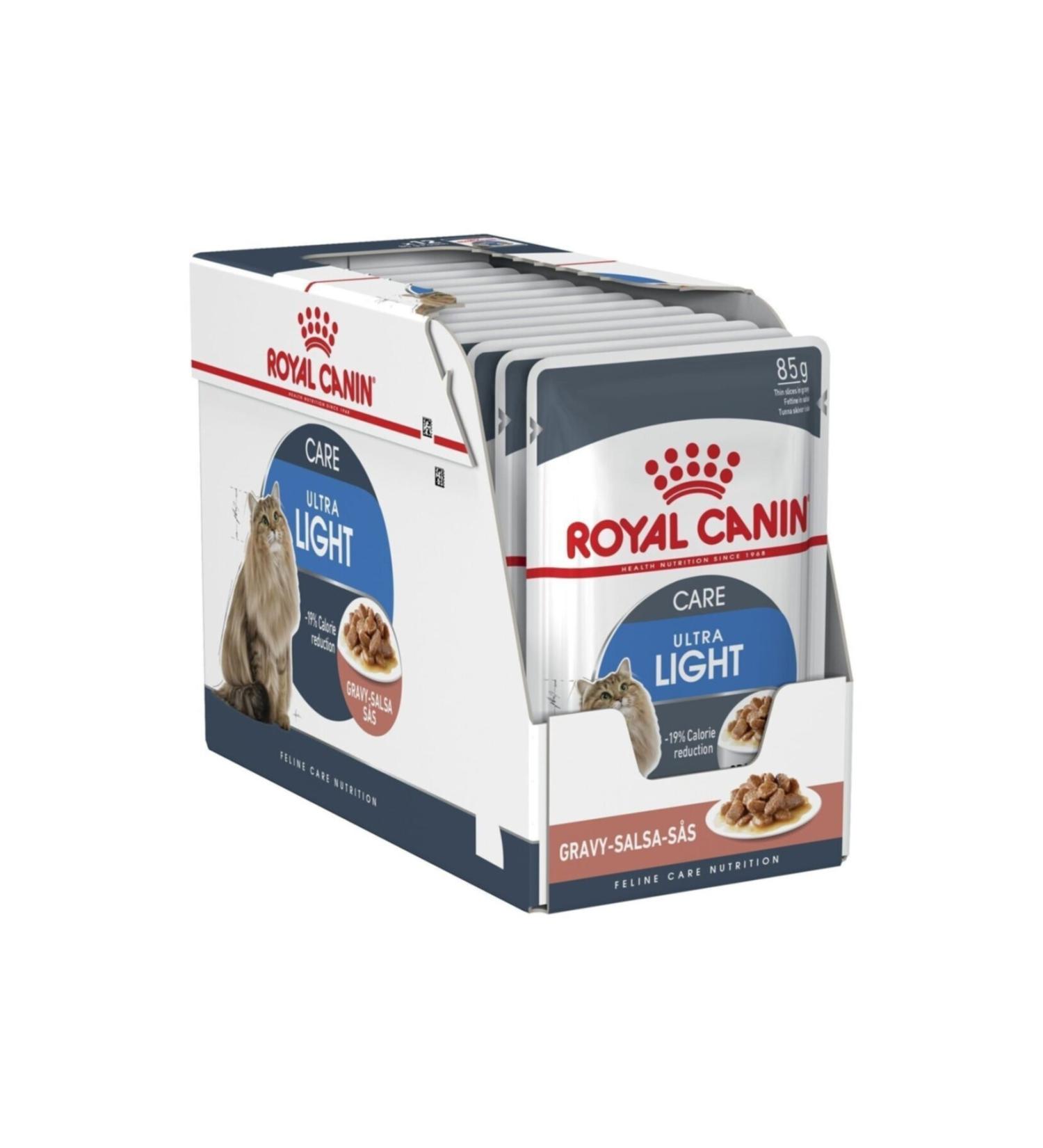 Royal Canin Ultra Light Gravy Pouch Cat Food 85 Gr 12 Pieces
