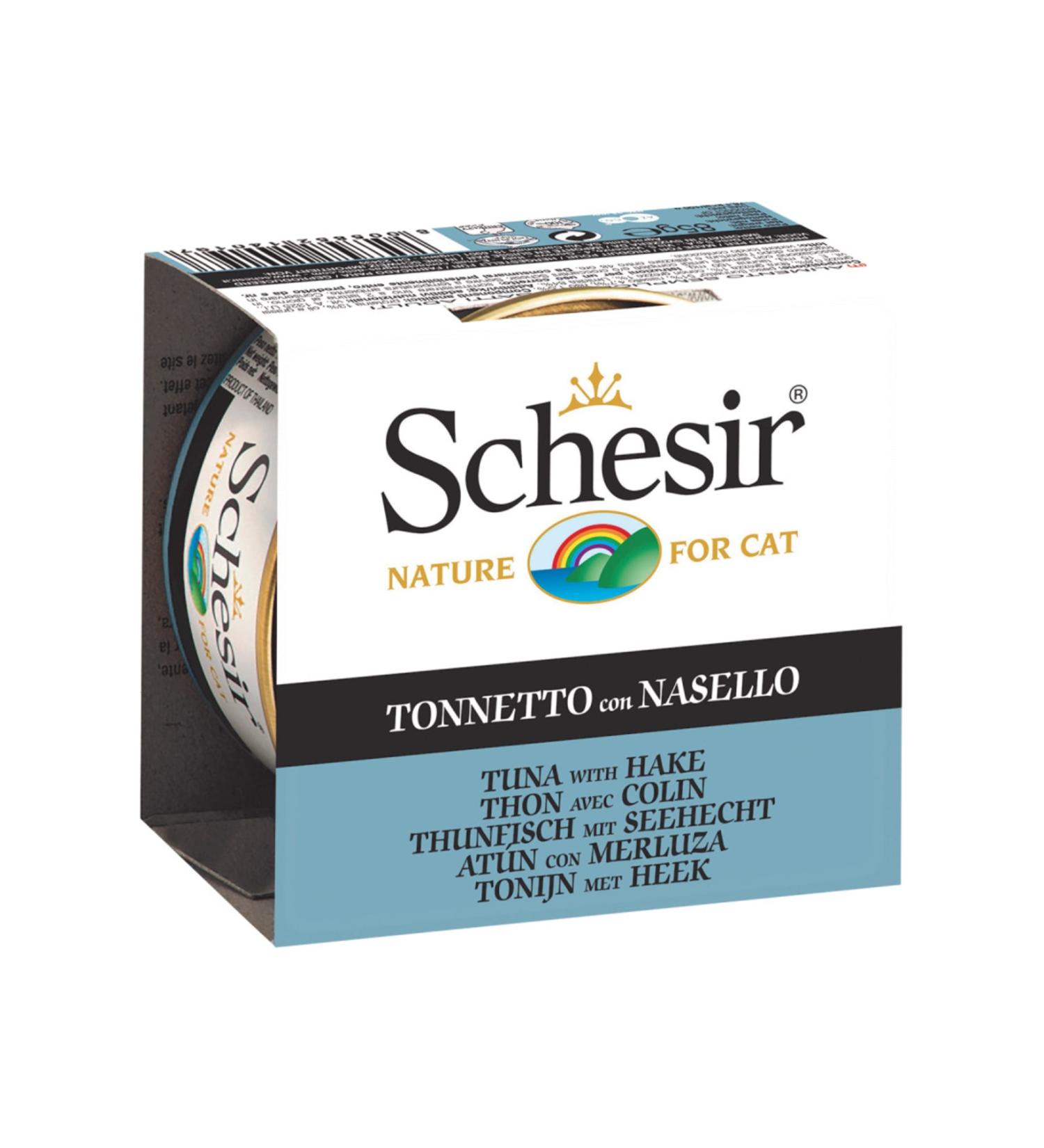 Schesir Canned Cat Food with Tuna in Gel 85 Gr