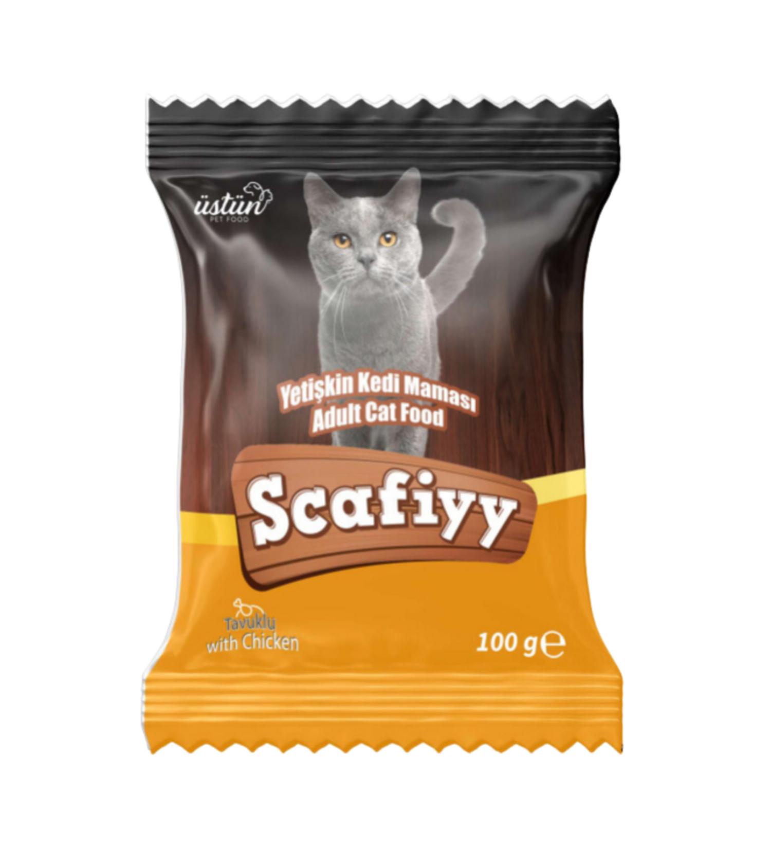 SCAFIYY ADULT CAT FOOD 100 GR (12 PIECES)