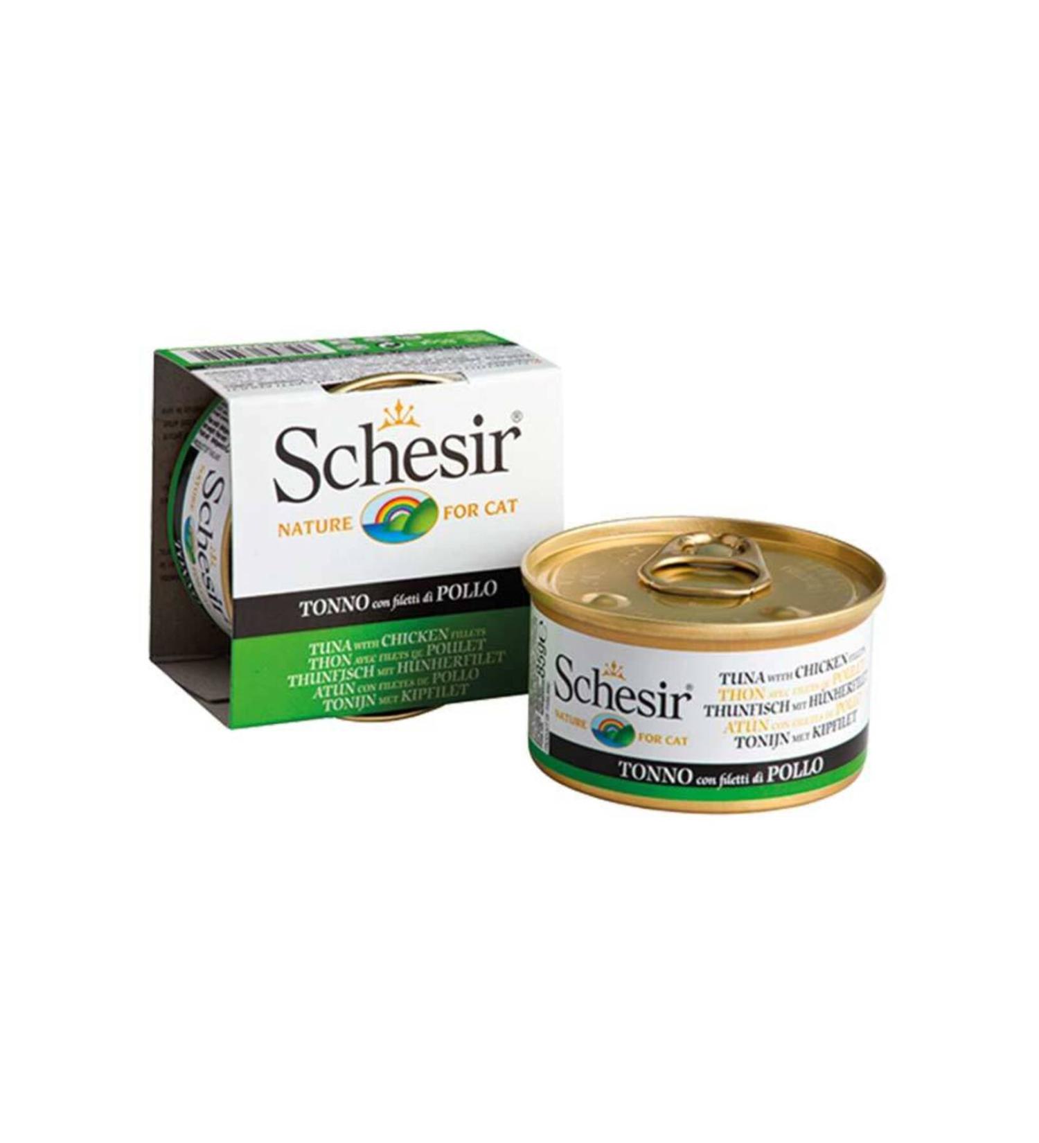 Schesir Tuna and Chicken Cat Canned Food 85 gr