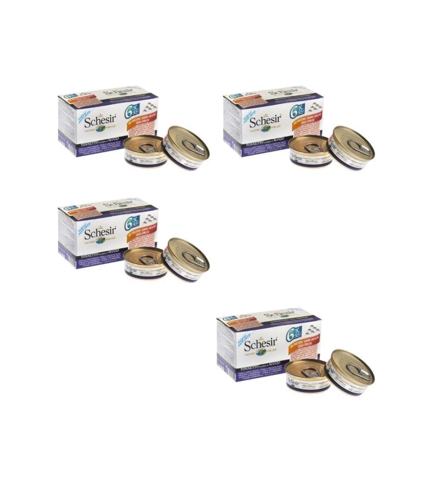 Schesir Tuna Steak Jelly Cat Canned Food 50 Gr Buy 6 Pay 5 X 4 Pieces