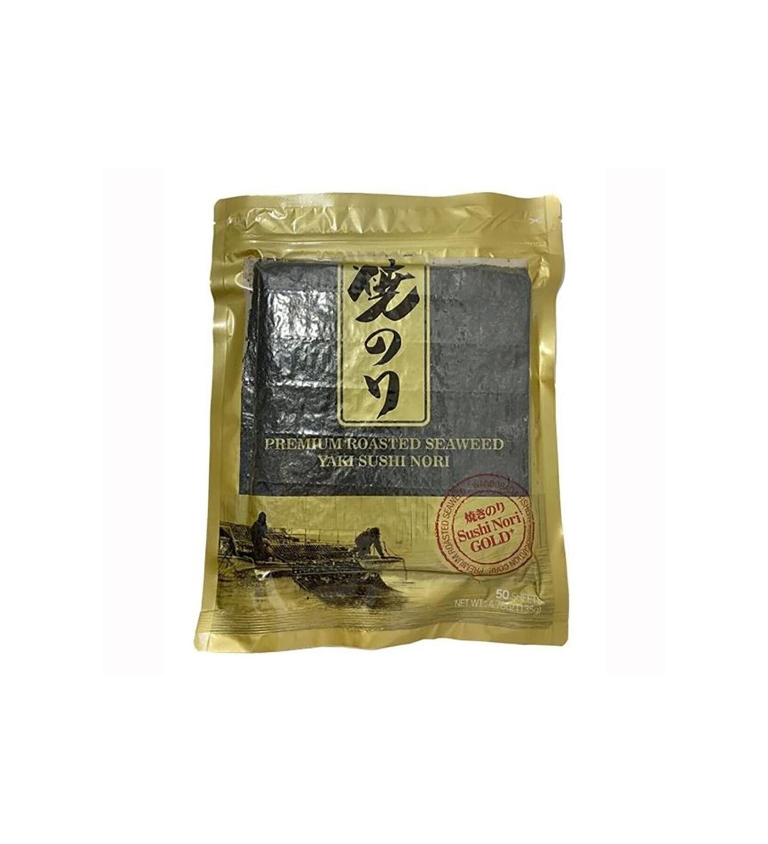 Sea Wandobada Food Sushi Leaf Seaweed Yaki Nori 50 Sheets Gold