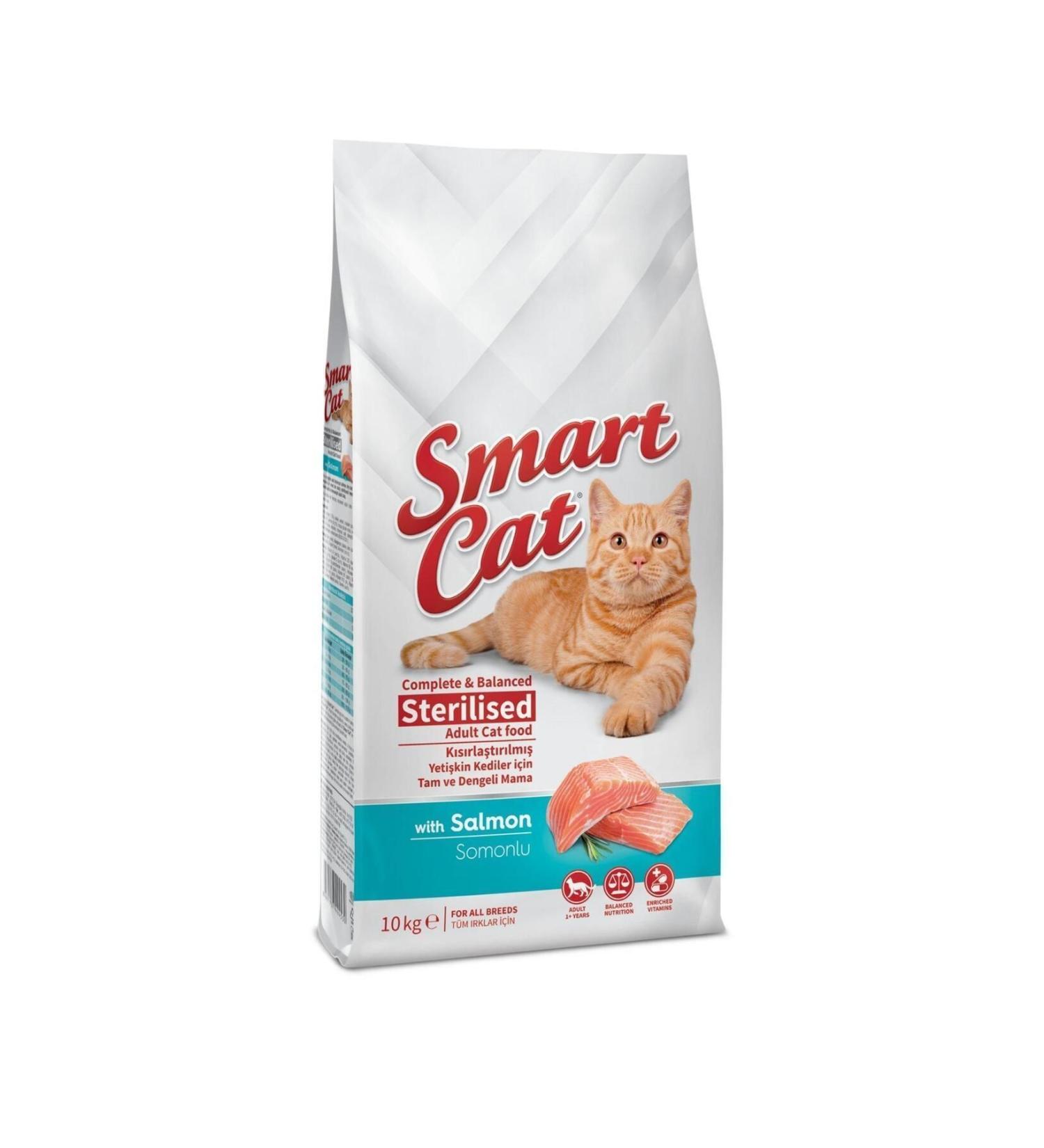 Smart Cat Sterilized Salmon Cat Food 10 Kg