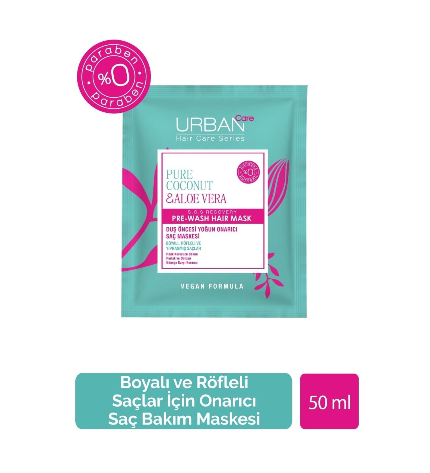 Urban Care Effex Pure Coconut&aloe Vera Color Protecting Pre-Shower Mask for Dyed Hair 50ml. - Buy Online on GoSupps.com