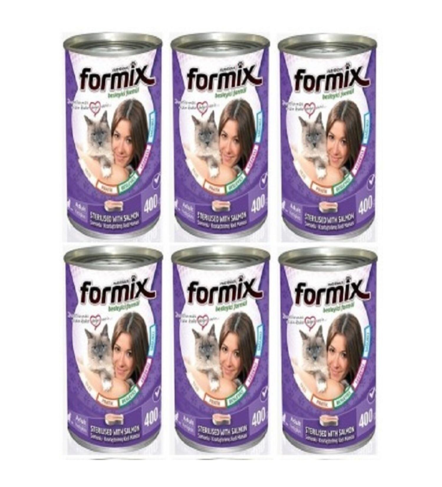 teknotrust Formix Sterilized Cat Salmon Meat 400g 12 Liters