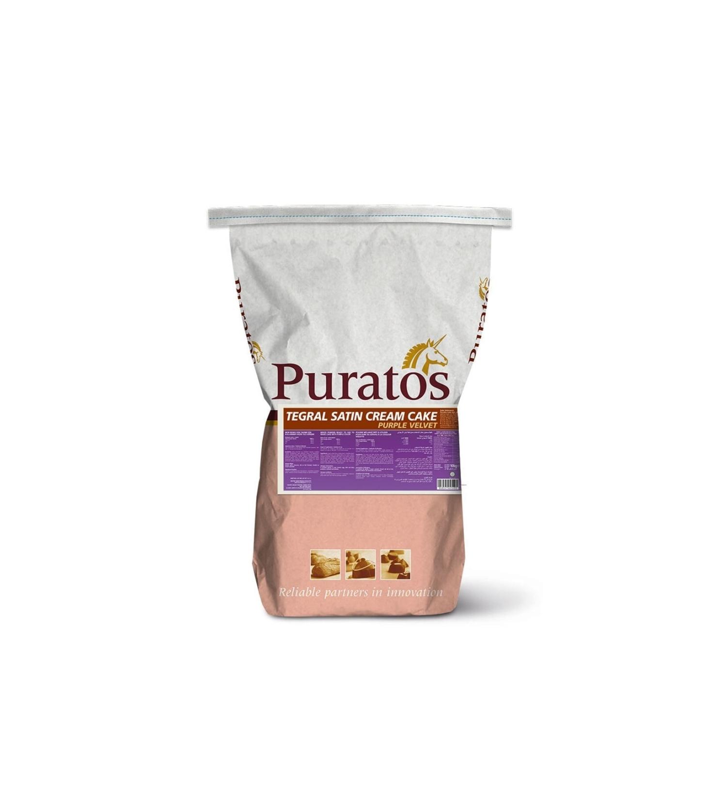 PURATOS 4012503 Tegral Satin Purple Velvet Cake Mix 10 Kg