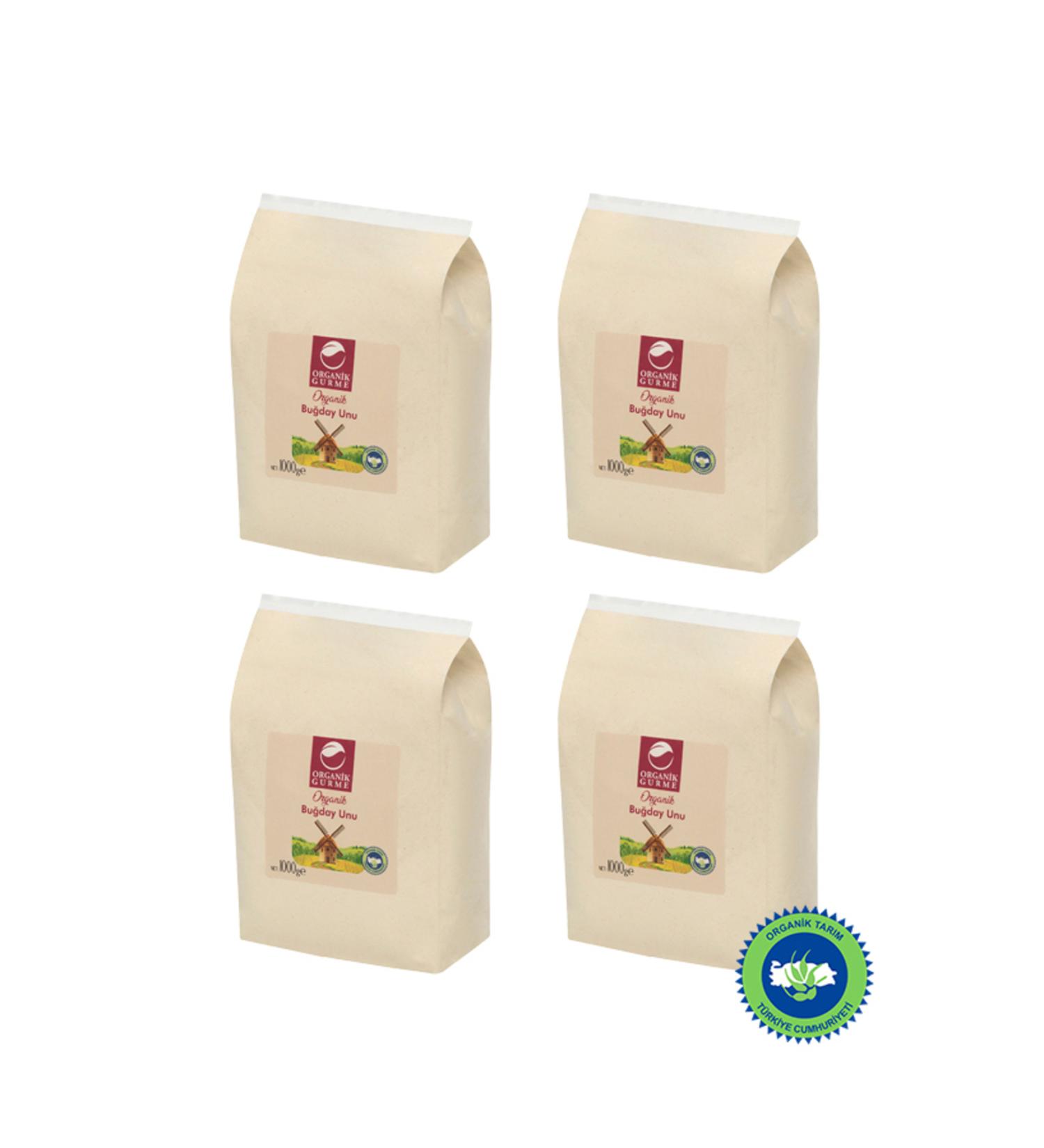 Organic Gourmet 4-pack Organic All Purpose Wheat Flour 1000gr
