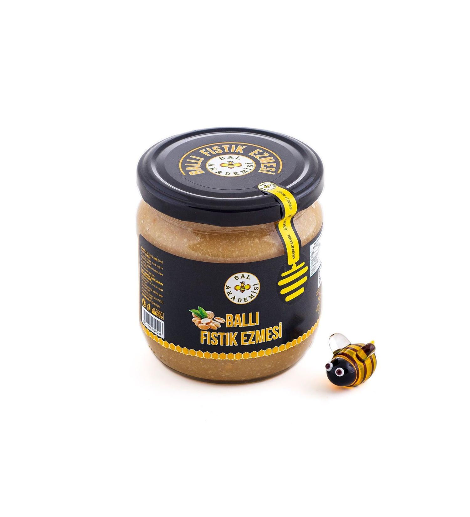 HONEY ACADEMY Raw Honey Peanut Butter 300 Grams 0 Natural (Additive-Free - Sugar-Free - Gluten-Free)