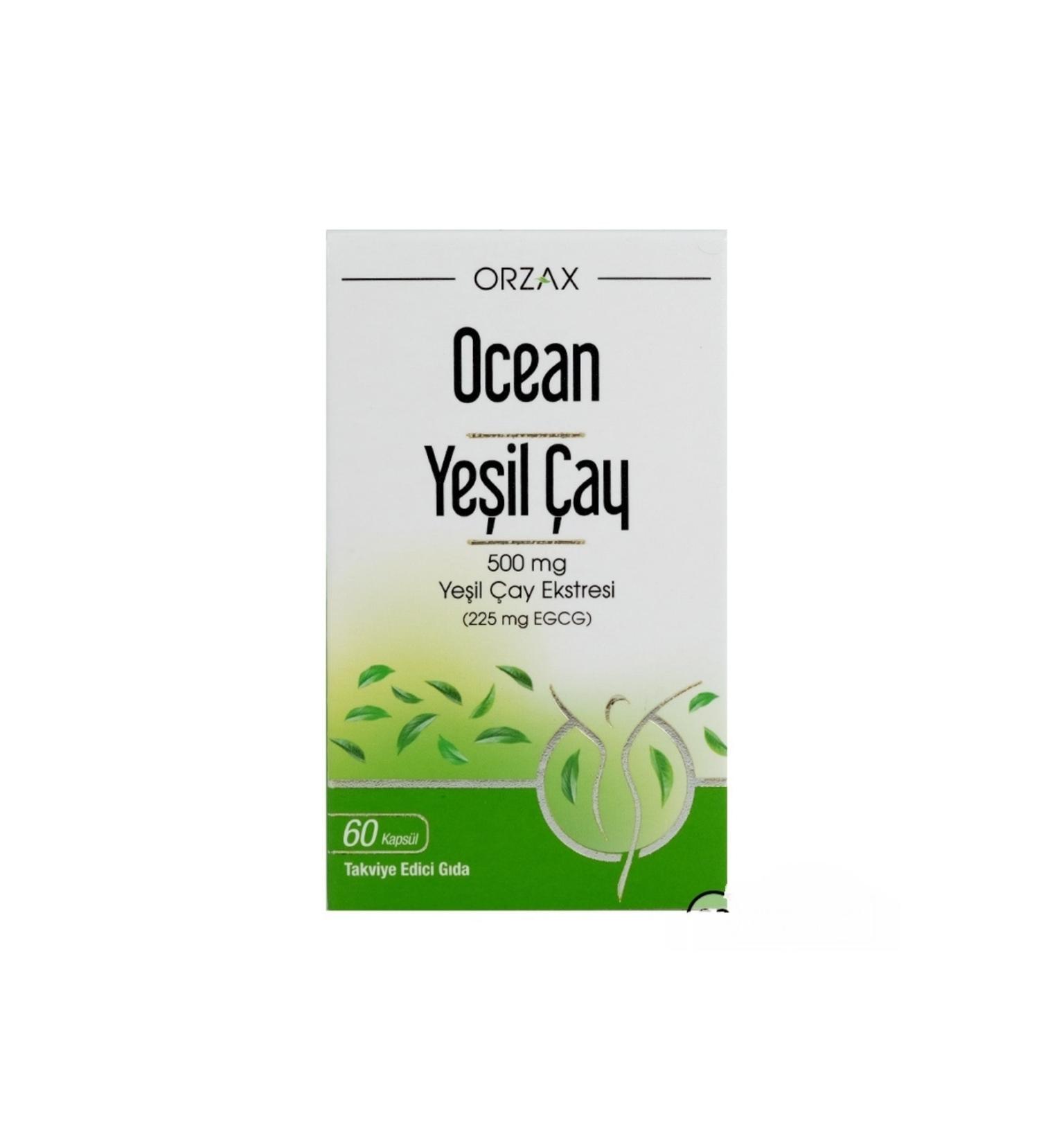 Ocean Green Tea 500 Mg 60 Capsules