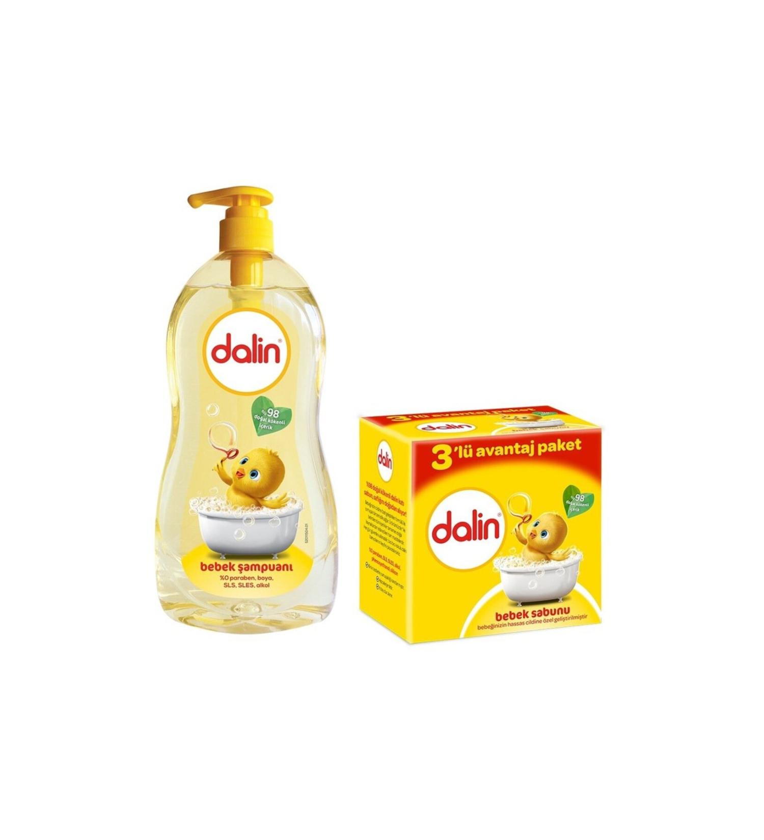 Dalin Shampoo Classic 700 ml Soap 100 gr 3 Pcs