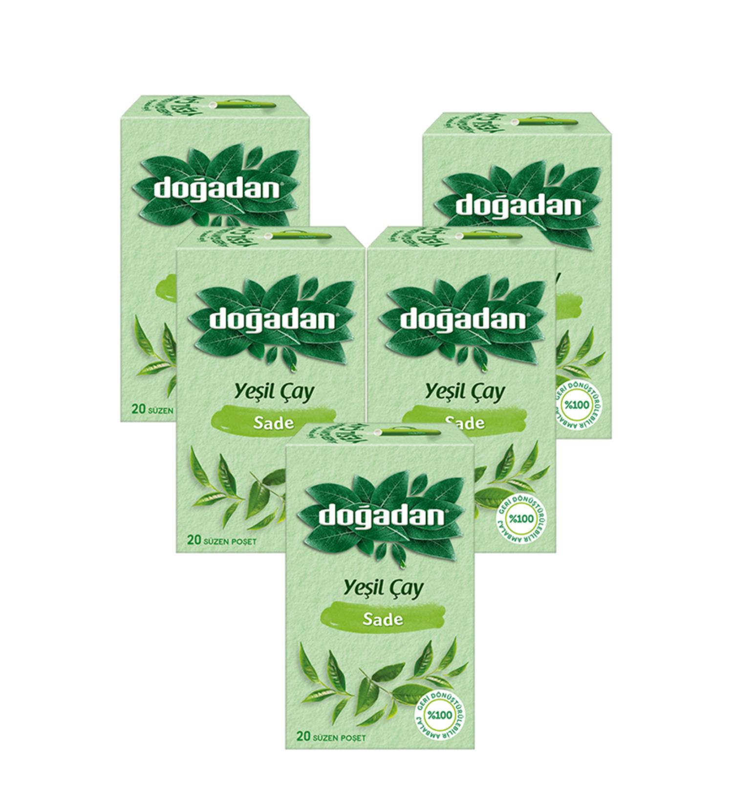 Do adan GREEN TEA PLAIN 20 STRAINING BAGS 5 PACKS