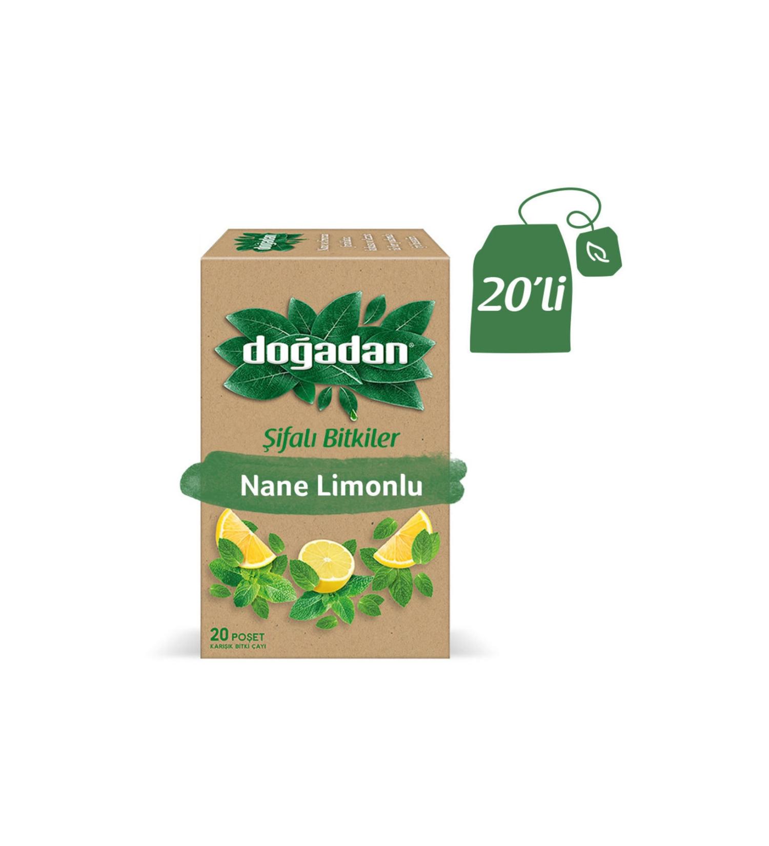 Do adan Mint Lemon Tea Cup Bags 20 Pcs