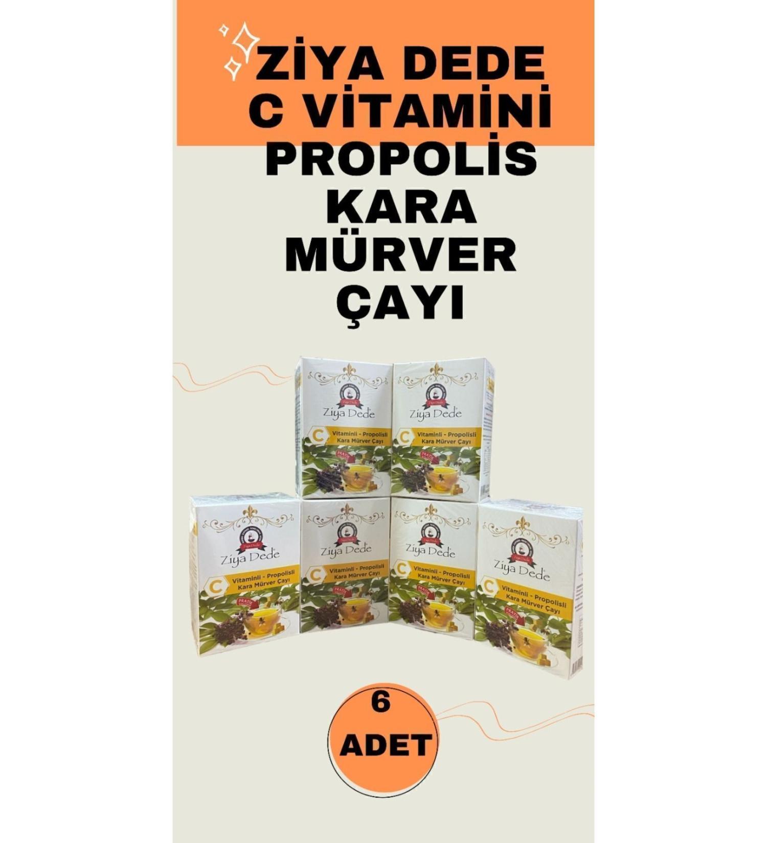 More Atom Tea Vitamin C Propolis Black Elderberry Tea 6 Boxes