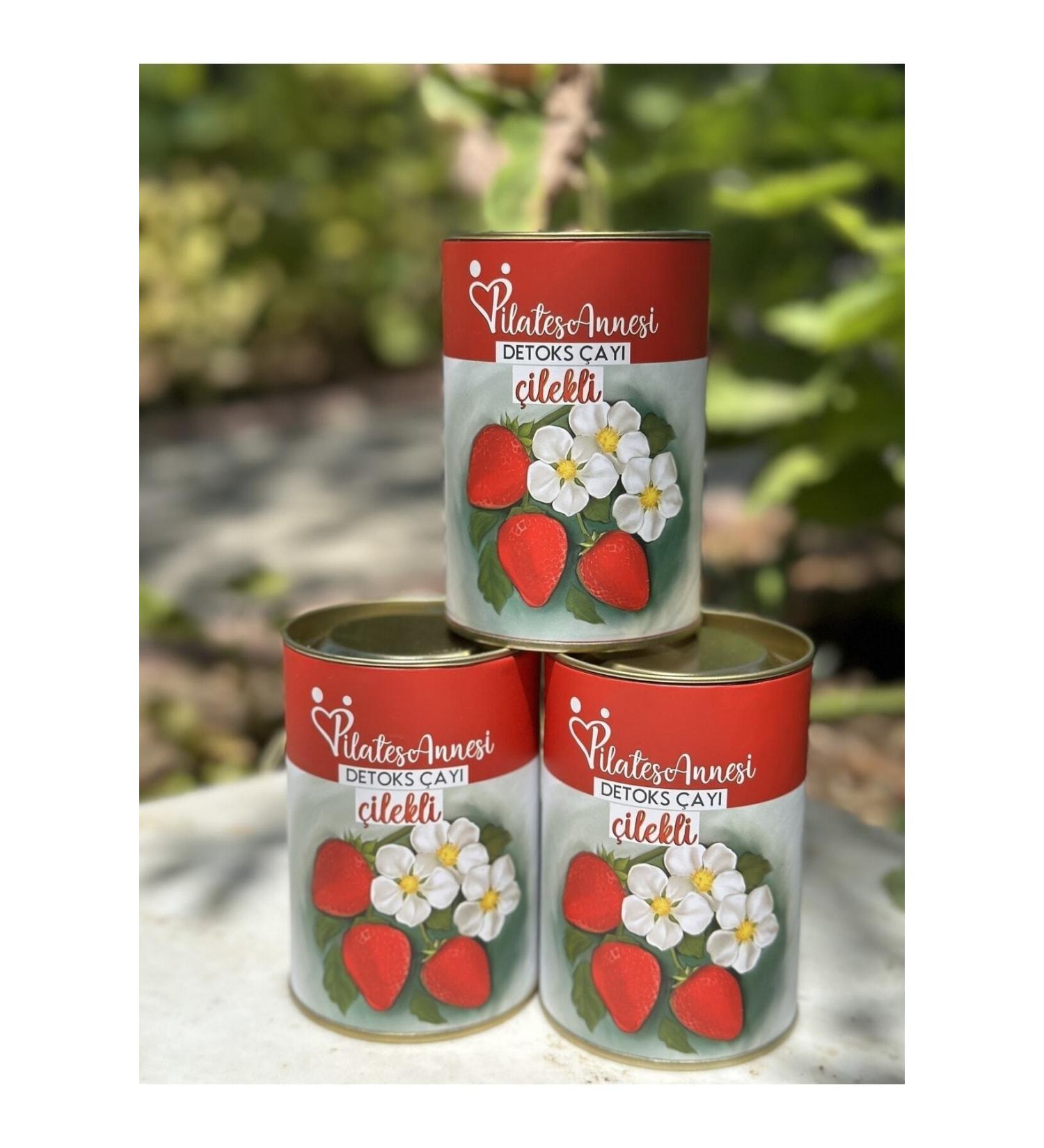 pilatesannesi 3 Pack Strawberry Piece Detox Tea - Buy Online on GoSupps.com