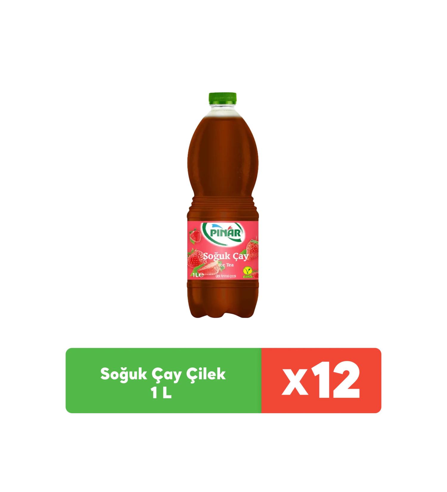 Pinar Iced Tea Strawberry 1 L x 12 Pieces