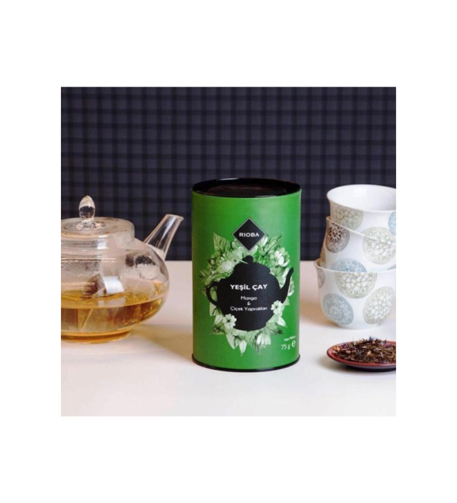 Rioba Mango and Lemon Flavored Green Tea & Herbal Mix 75 G