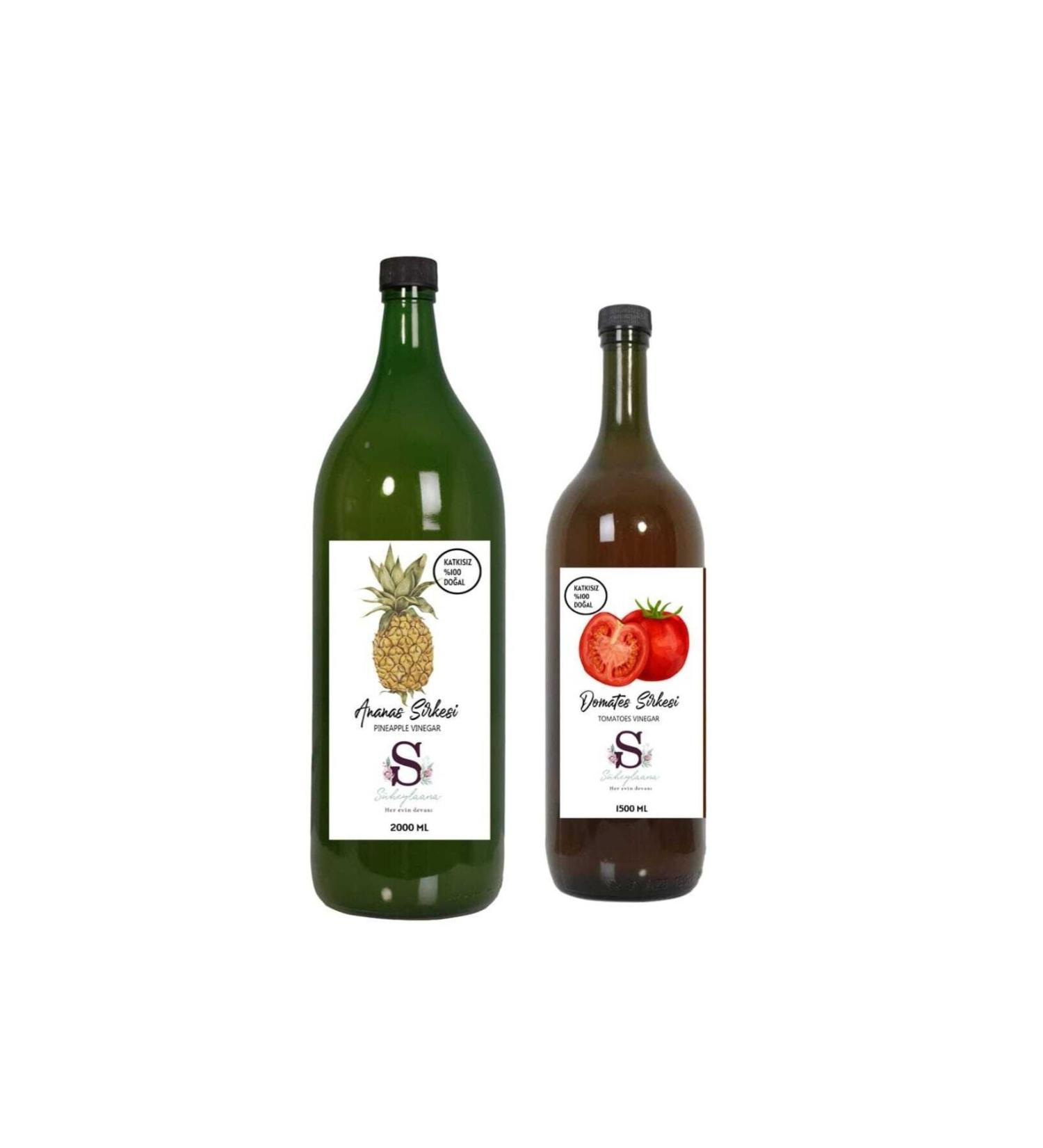 Suheylaana Natural Pineapple Vinegar 500 Ml And Natural Peach Vinegar 500 Ml